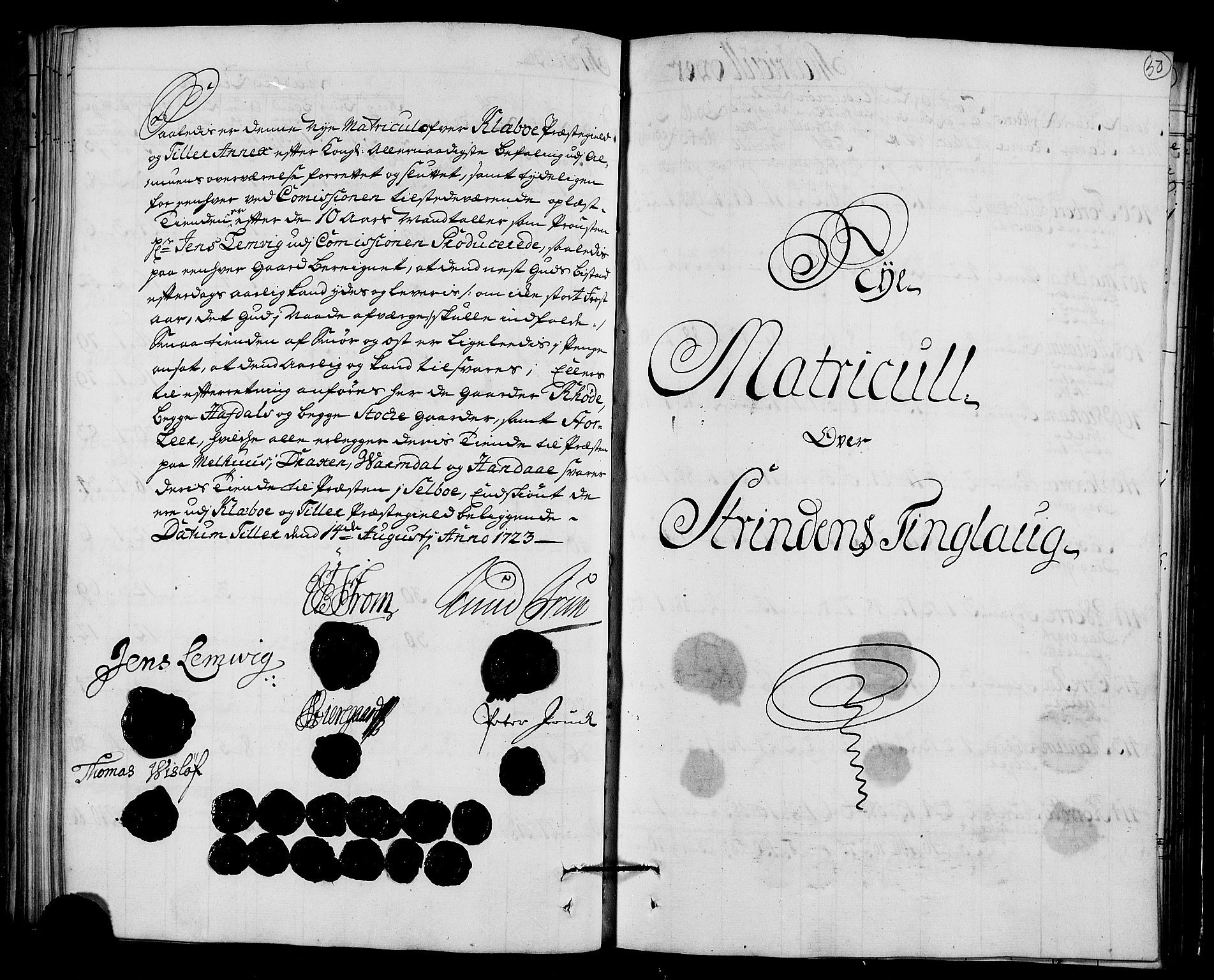 Rentekammeret inntil 1814, Realistisk ordnet avdeling, AV/RA-EA-4070/N/Nb/Nbf/L0161: Strinda og Selbu matrikkelprotokoll, 1723, s. 52