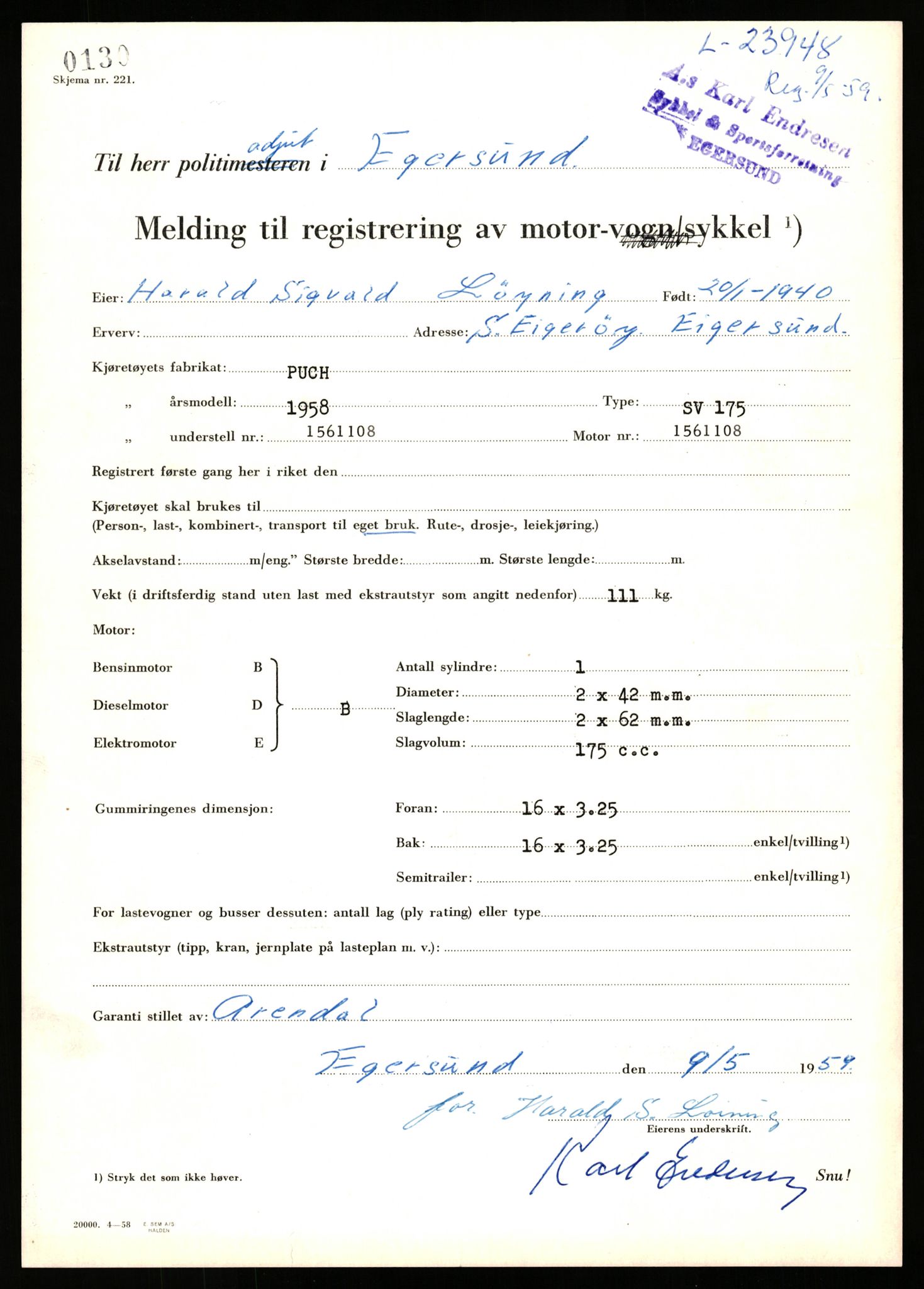 Stavanger trafikkstasjon, SAST/A-101942/0/F/L0040: L-22800 - L-23999, 1930-1971, s. 2135