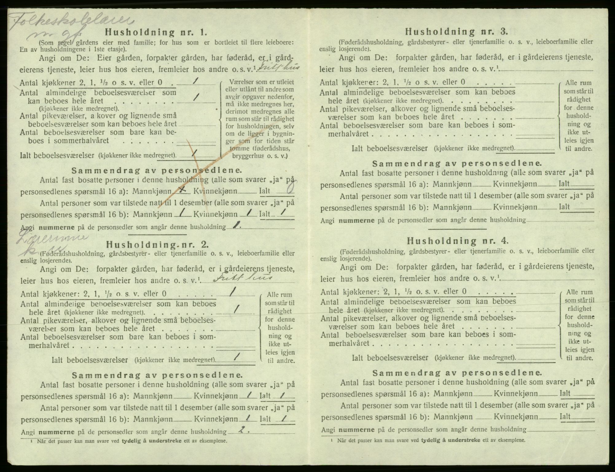 SAB, Folketelling 1920 for 1238 Kvam herred, 1920, s. 491