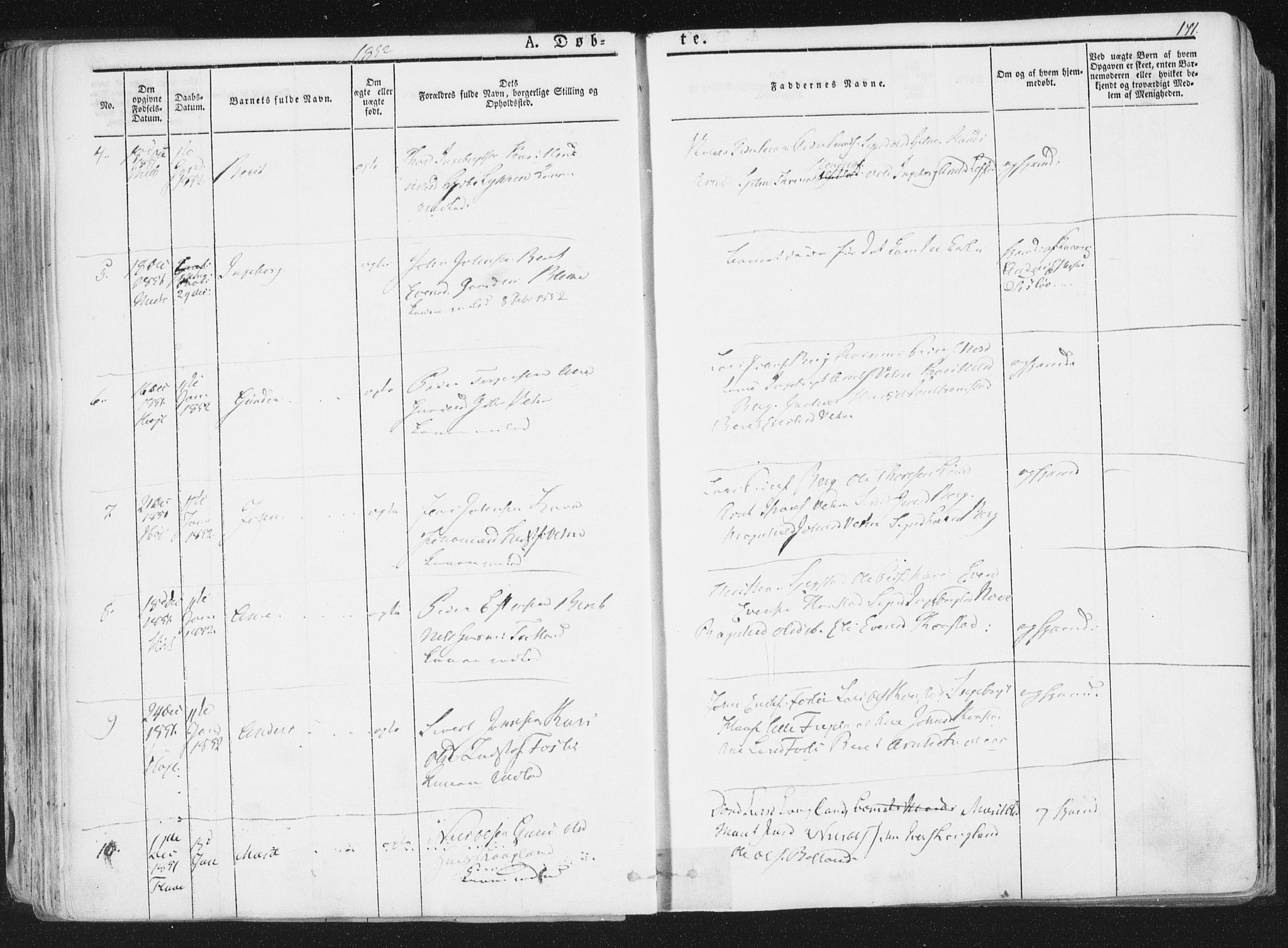 Ministerialprotokoller, klokkerbøker og fødselsregistre - Sør-Trøndelag, SAT/A-1456/691/L1074: Ministerialbok nr. 691A06, 1842-1852, s. 171