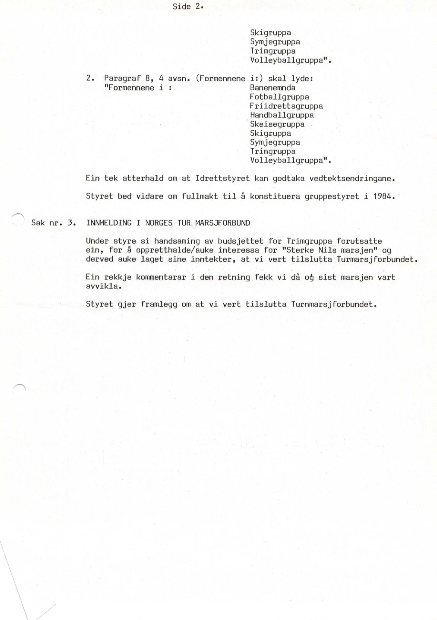 Seljord Idrettslag, VTM/A-1034/A/Ab/L0001: Årsmeldingar, 1983
