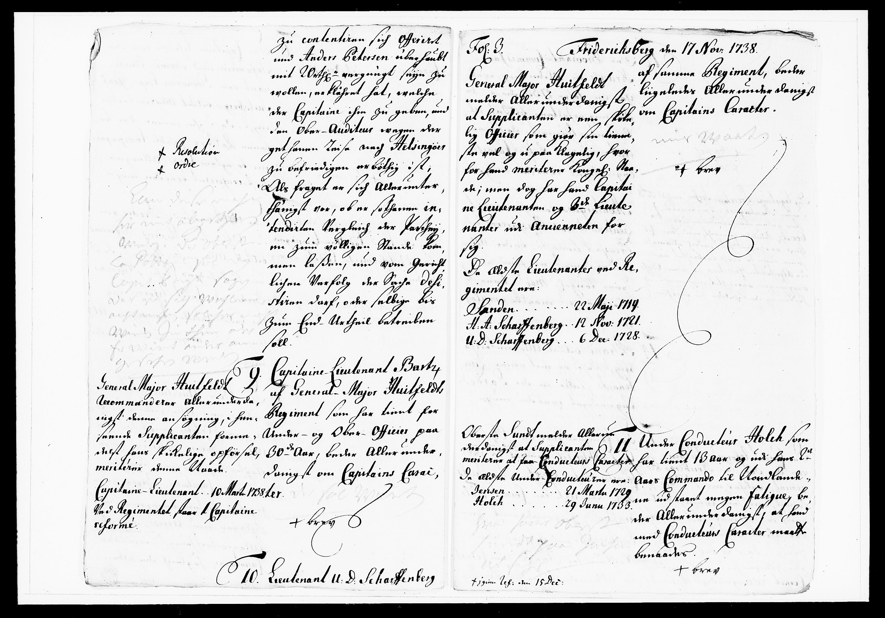 Krigskollegiet, Krigskancelliet, DRA/A-0006/-/1143-1150: Refererede sager, 1738, s. 491