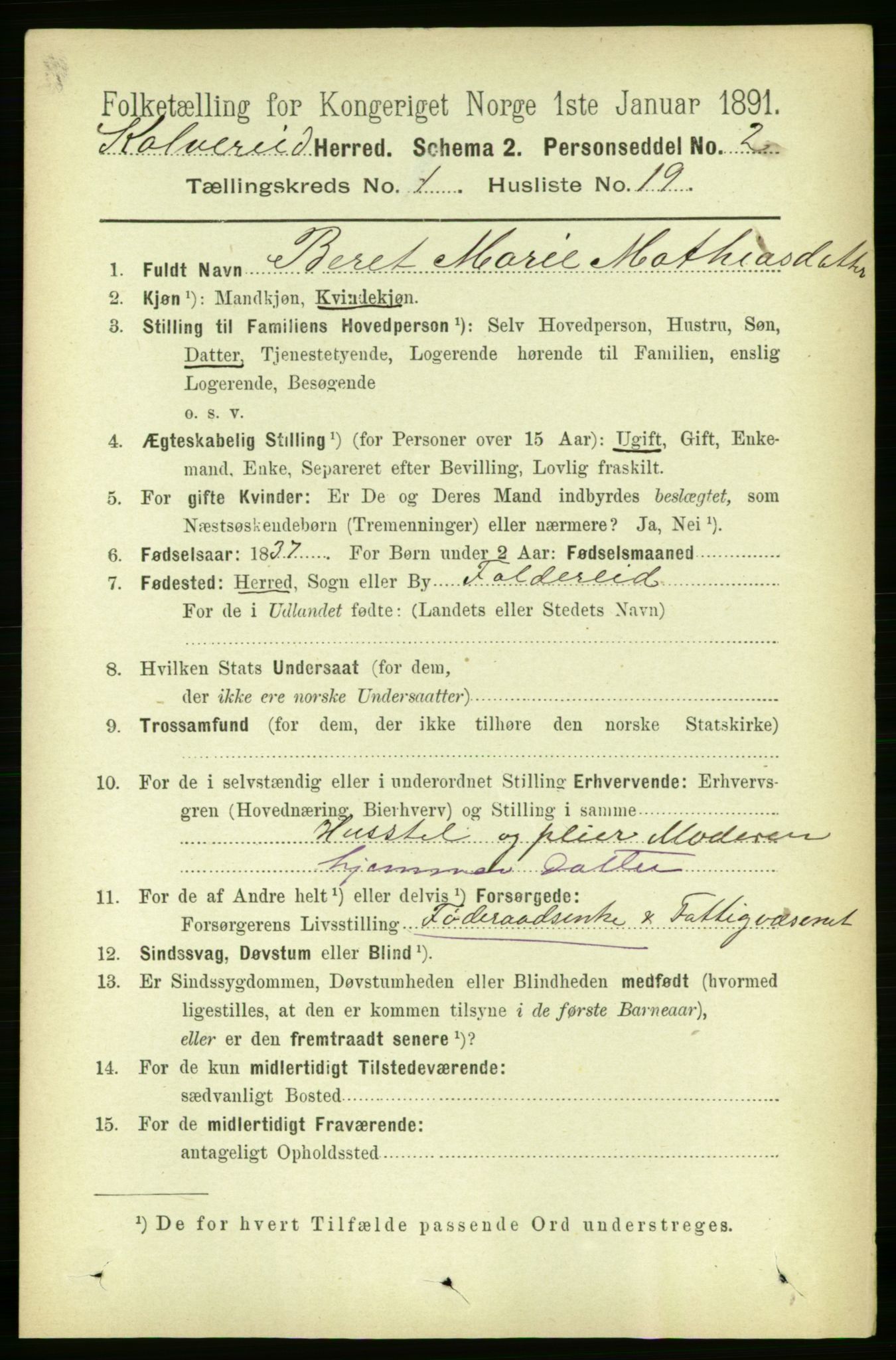 RA, Folketelling 1891 for 1752 Kolvereid herred, 1891, s. 220