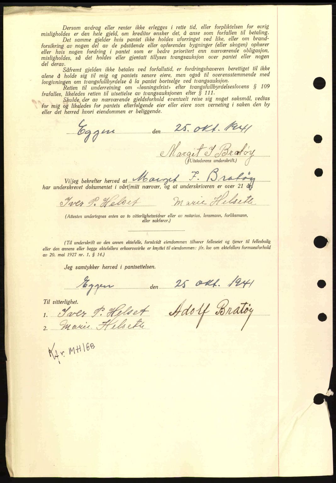 Nordmøre sorenskriveri, AV/SAT-A-4132/1/2/2Ca: Pantebok nr. B88, 1941-1942, Dagboknr: 2017/1941