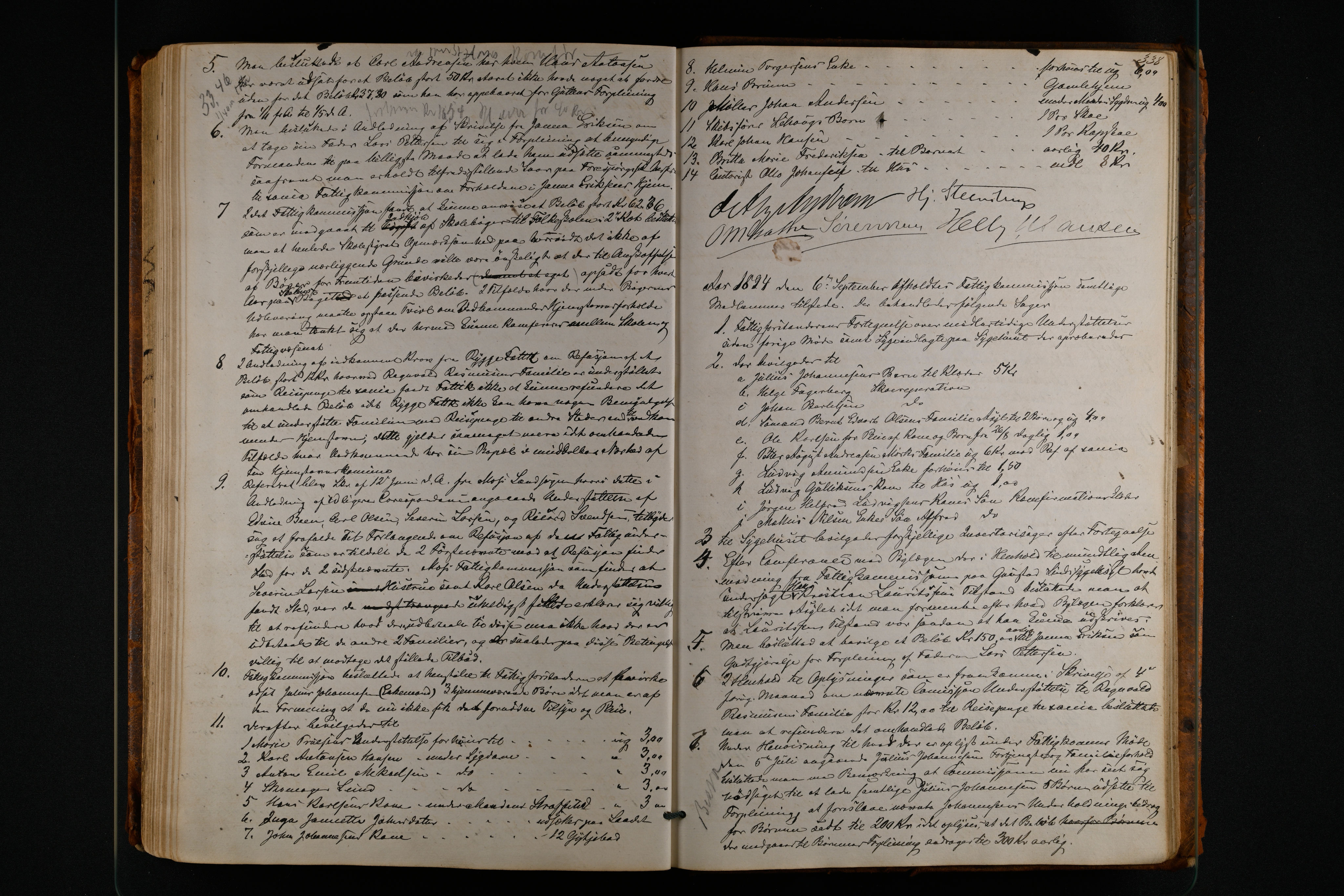 Moss fattigstyre, IKAO/M-A-1002/A/Aa/L0001: Møteprotokoll for Moss fattigkommision, 1867-1897