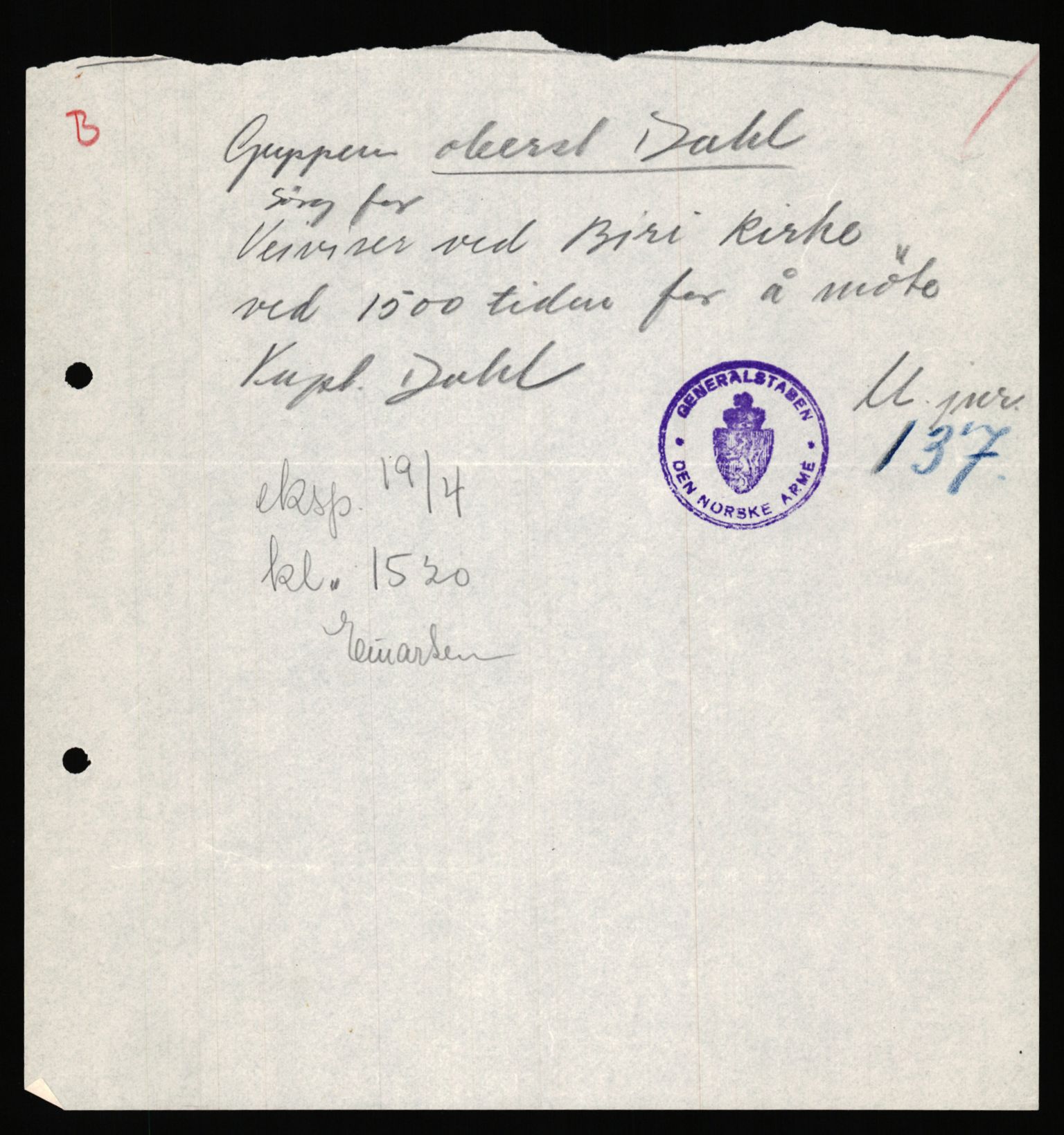 Forsvaret, Forsvarets krigshistoriske avdeling, AV/RA-RAFA-2017/Y/Ya/L0031: II-C-11-51 - Hærens overkommando, 1940, s. 163