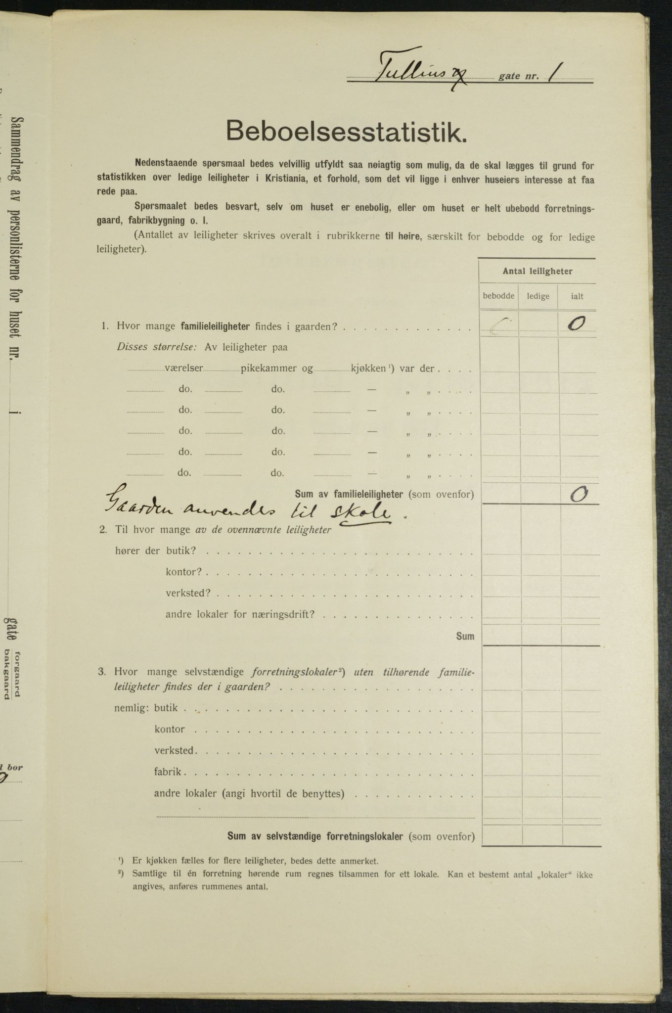 OBA, Kommunal folketelling 1.2.1913 for Kristiania, 1913, s. 117320