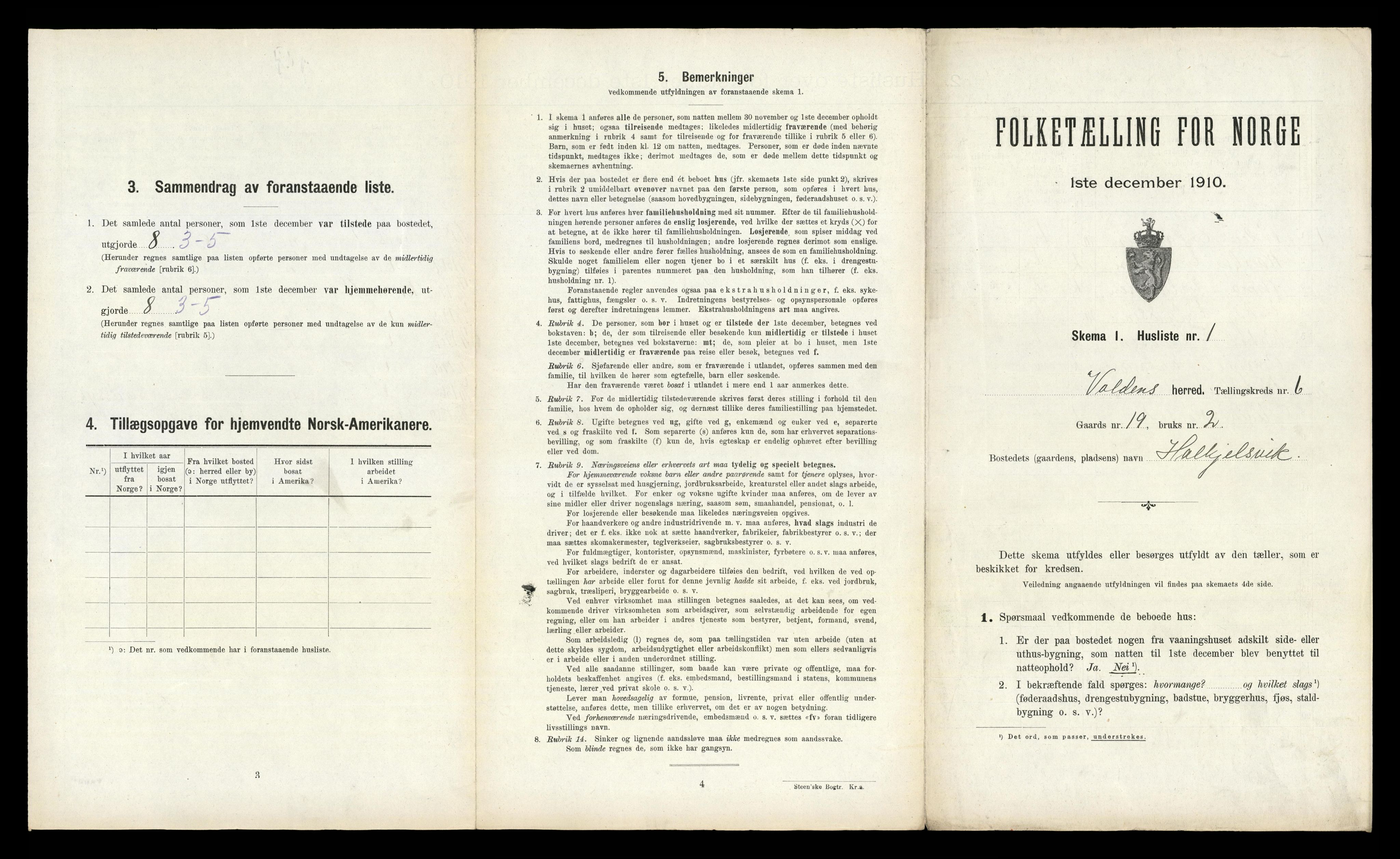 RA, Folketelling 1910 for 1519 Volda herred, 1910, s. 440