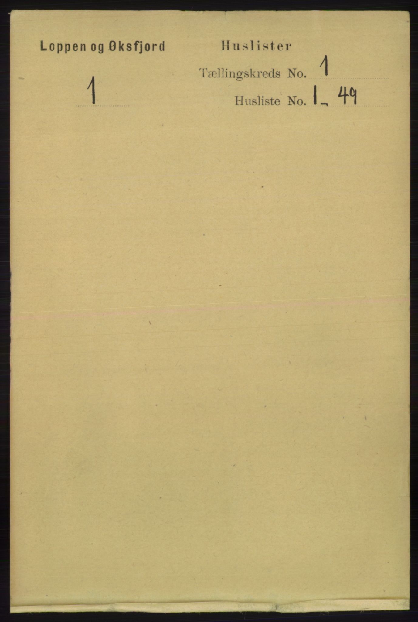 RA, Folketelling 1891 for 2014 Loppa herred, 1891, s. 14