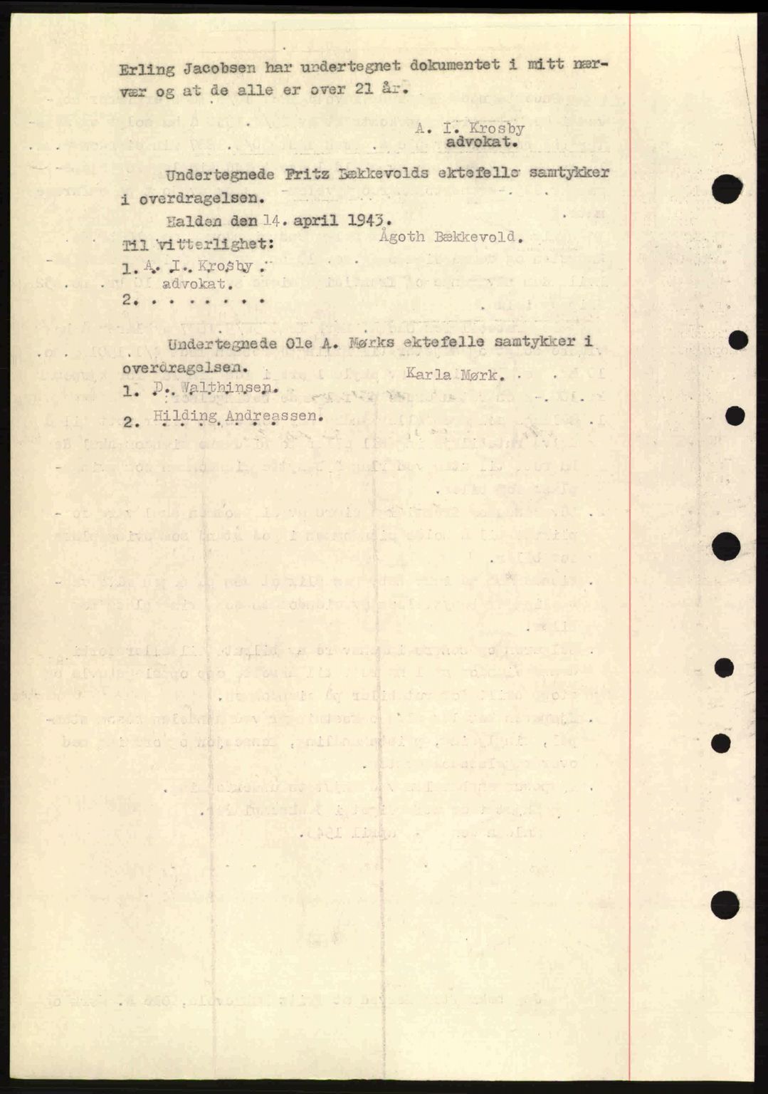 Idd og Marker sorenskriveri, AV/SAO-A-10283/G/Gb/Gbb/L0006: Pantebok nr. A6, 1943-1944, Dagboknr: 673/1943