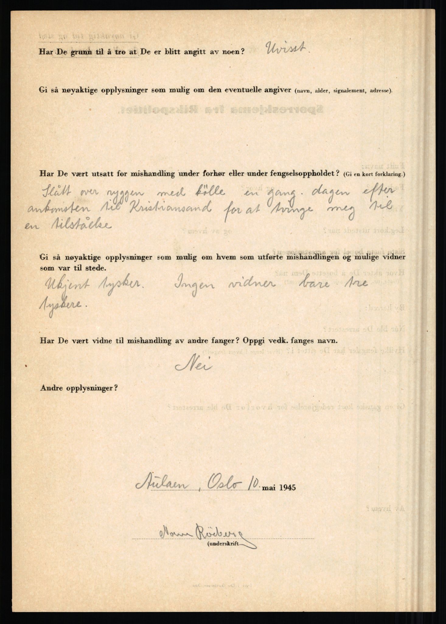 Rikspolitisjefen, AV/RA-S-1560/L/L0014: Pettersen, Aksel - Savosnick, Ernst, 1940-1945, s. 917