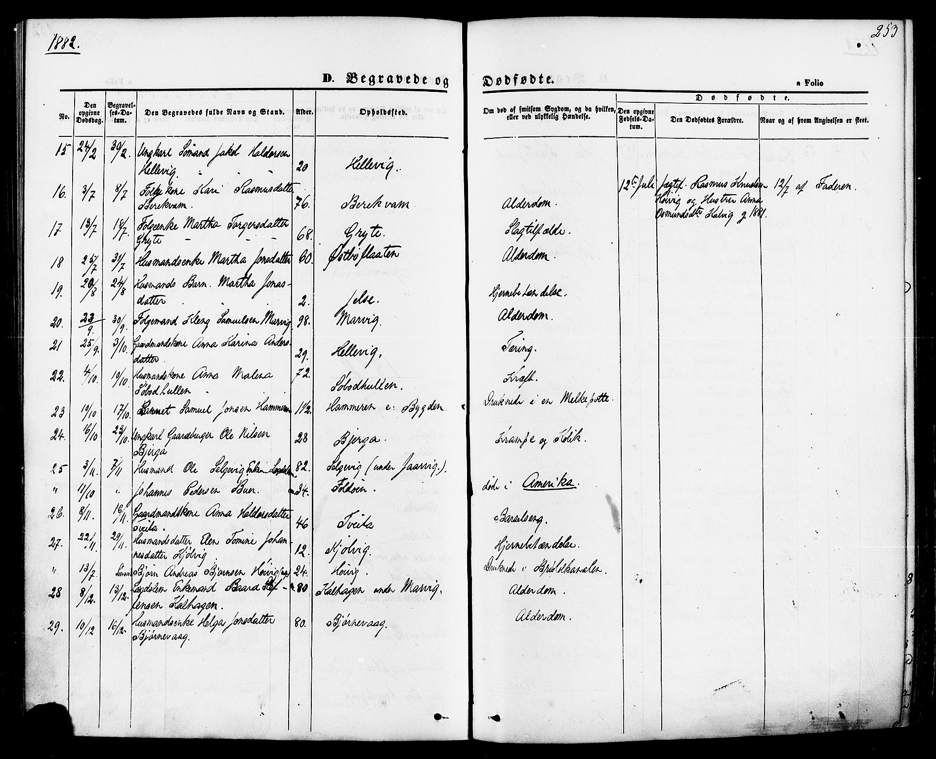 Jelsa sokneprestkontor, AV/SAST-A-101842/01/IV: Ministerialbok nr. A 8, 1867-1883, s. 253