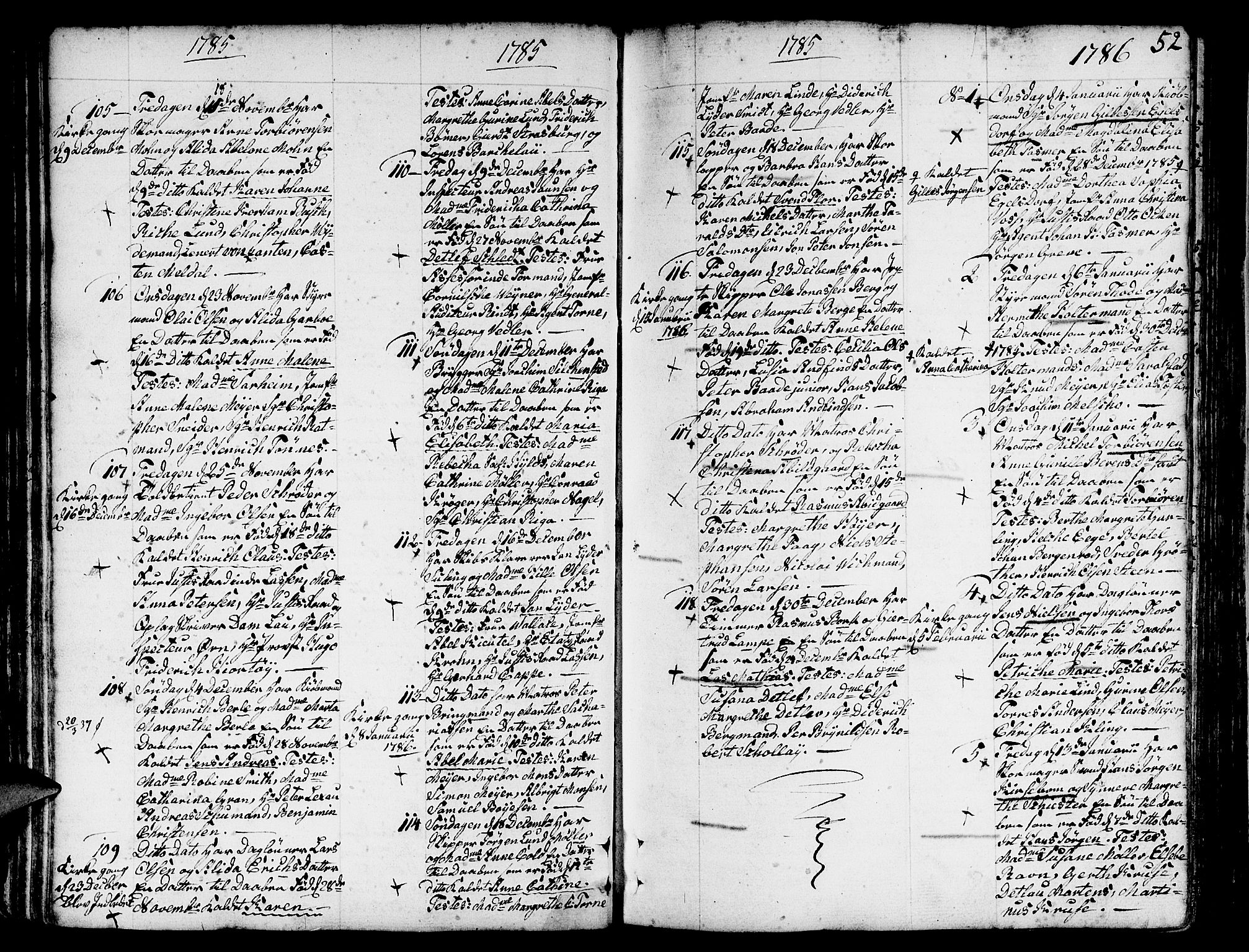 Nykirken Sokneprestembete, AV/SAB-A-77101/H/Haa/L0005: Ministerialbok nr. A 5, 1775-1808, s. 52