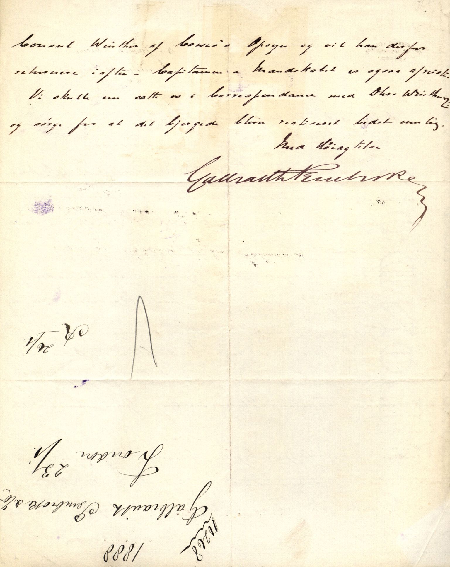 Pa 63 - Østlandske skibsassuranceforening, VEMU/A-1079/G/Ga/L0021/0005: Havaridokumenter / Haabet, Louise, Kvik, Libra, Kongsek, Ispilen, 1888, s. 38