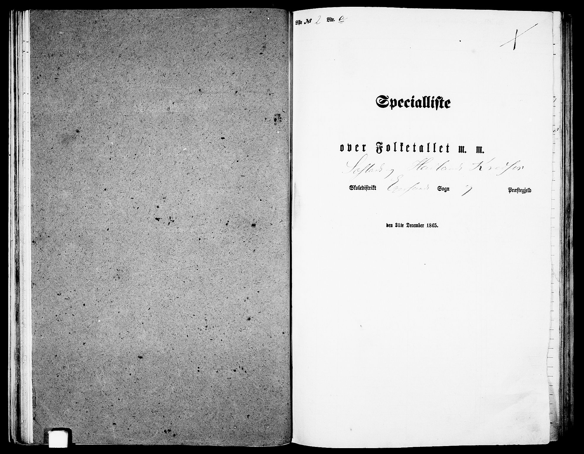RA, Folketelling 1865 for 1116L Eigersund prestegjeld, Eigersund landsokn og Ogna sokn, 1865, s. 39