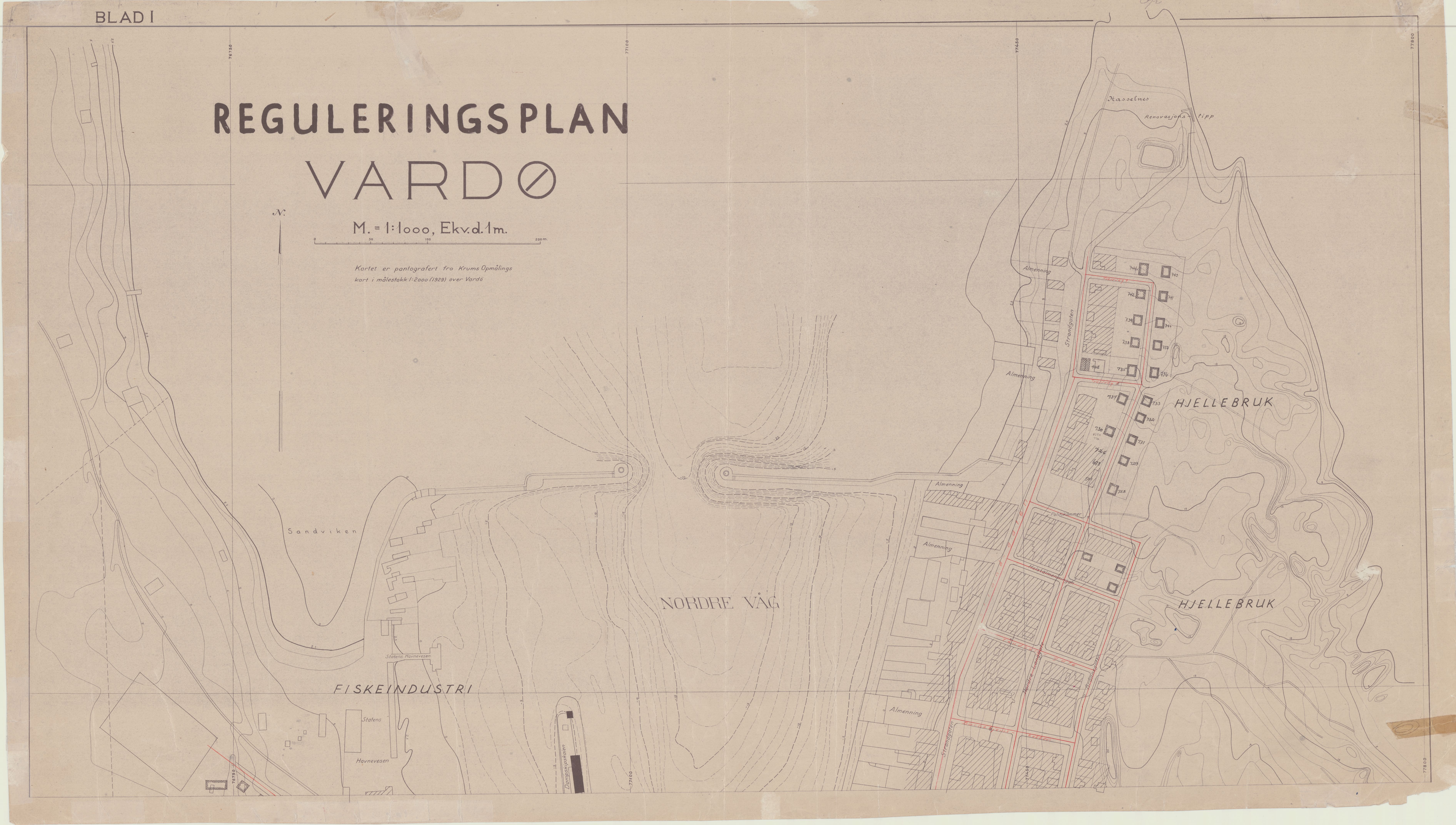 Vardø kommune / Teknisk Næring Plan og Kultur, VAMU/-, 1945-1946