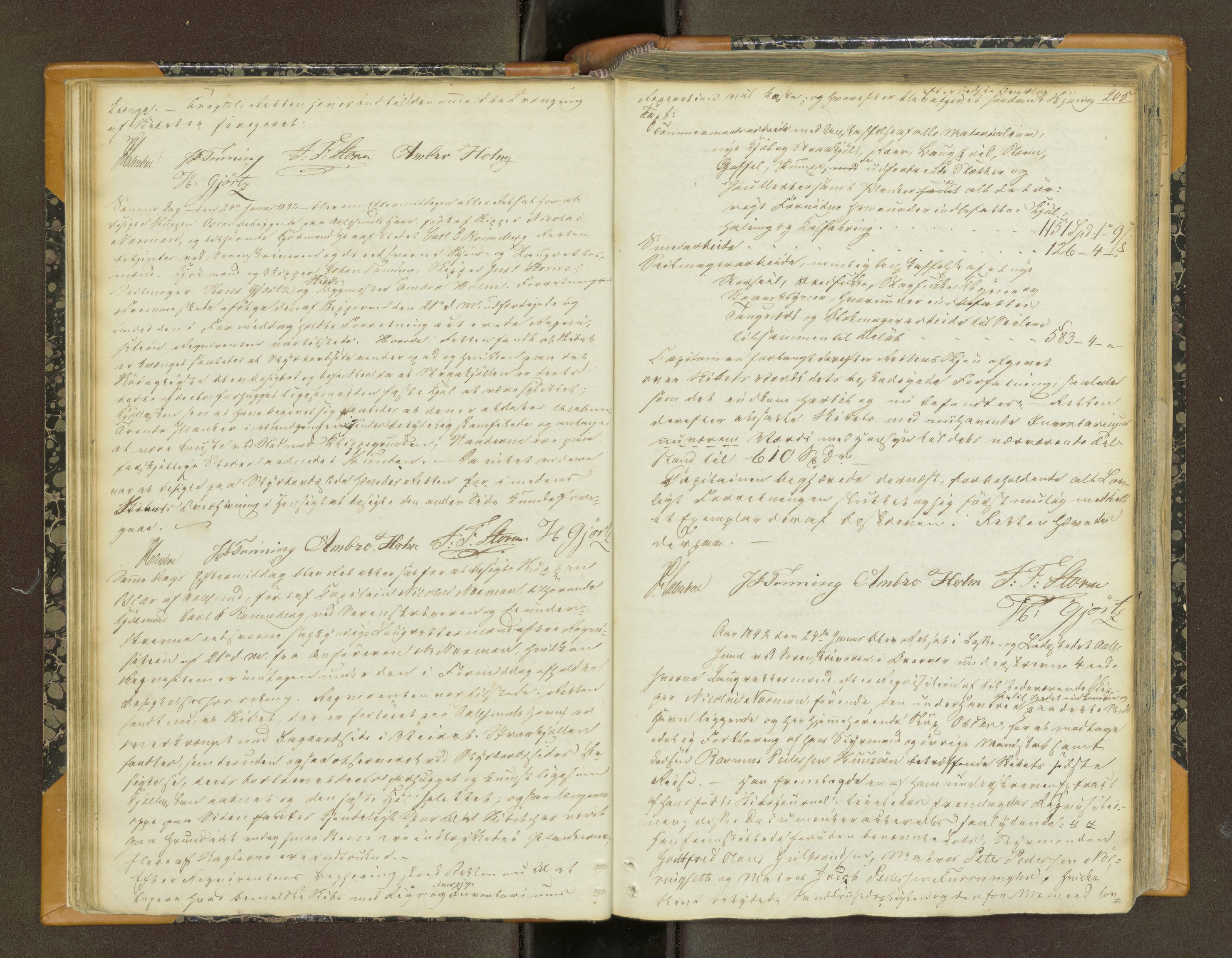 Nordre Sunnmøre sorenskriveri, AV/SAT-A-0006/1/1/1B/L0002: Ekstrarettsprotokoll 1b, 1841-1844, s. 204b-205a