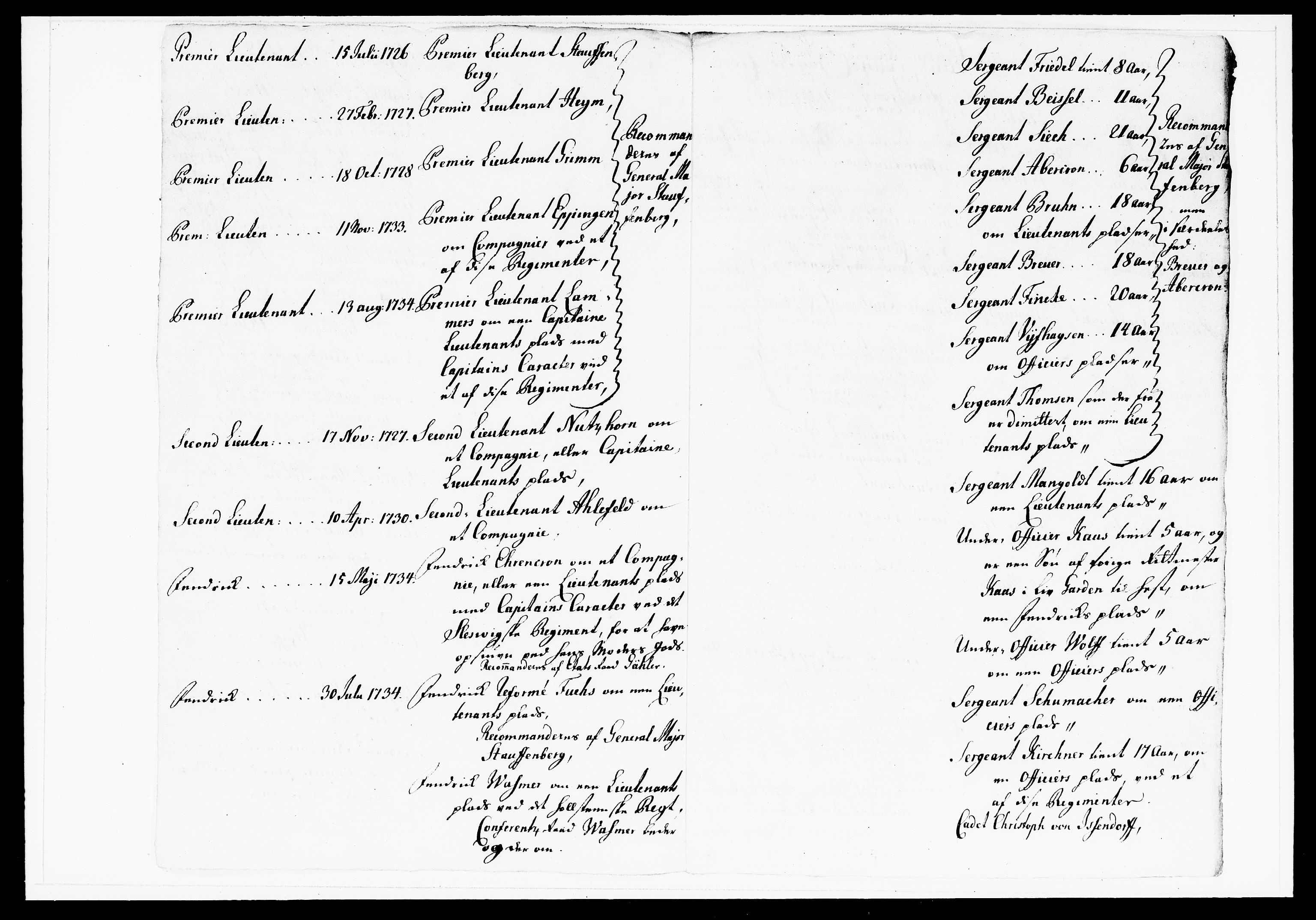 Krigskollegiet, Krigskancelliet, DRA/A-0006/-/1143-1150: Refererede sager, 1738, s. 198