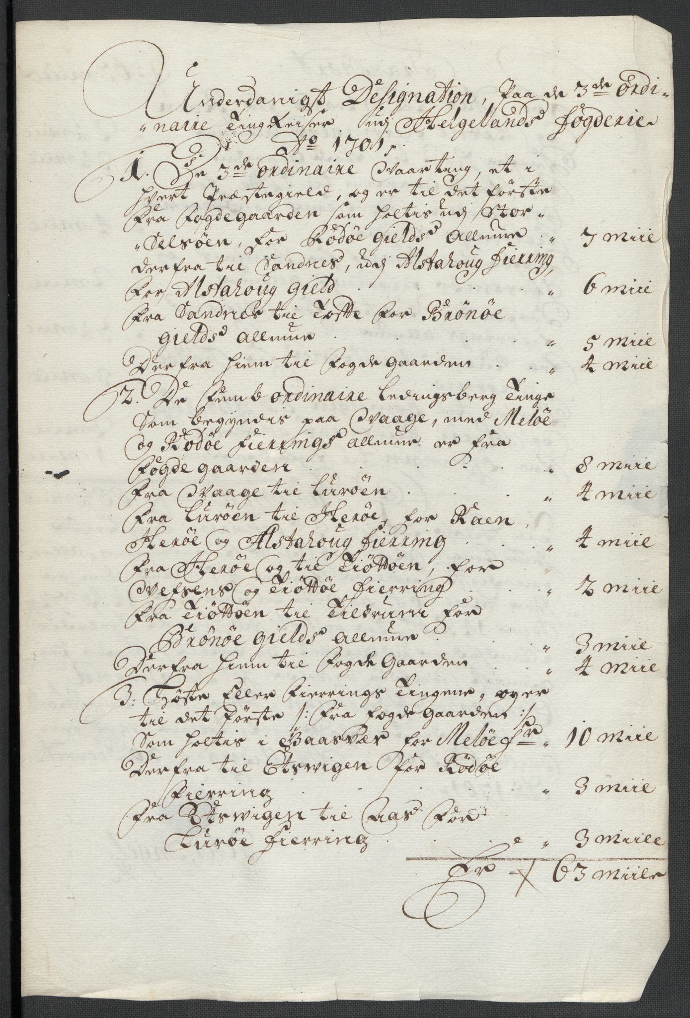 Rentekammeret inntil 1814, Reviderte regnskaper, Fogderegnskap, RA/EA-4092/R65/L4507: Fogderegnskap Helgeland, 1699-1701, s. 388