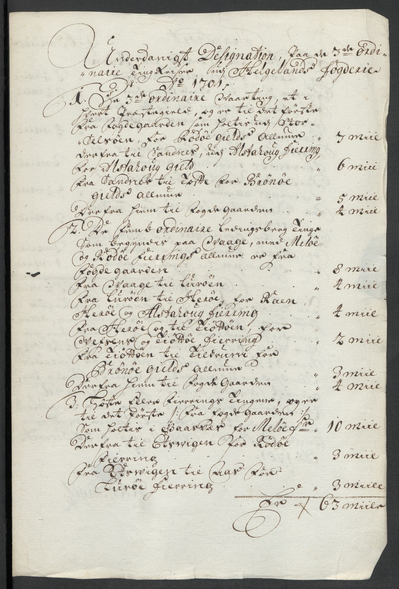 Rentekammeret inntil 1814, Reviderte regnskaper, Fogderegnskap, AV/RA-EA-4092/R65/L4507: Fogderegnskap Helgeland, 1699-1701, s. 388