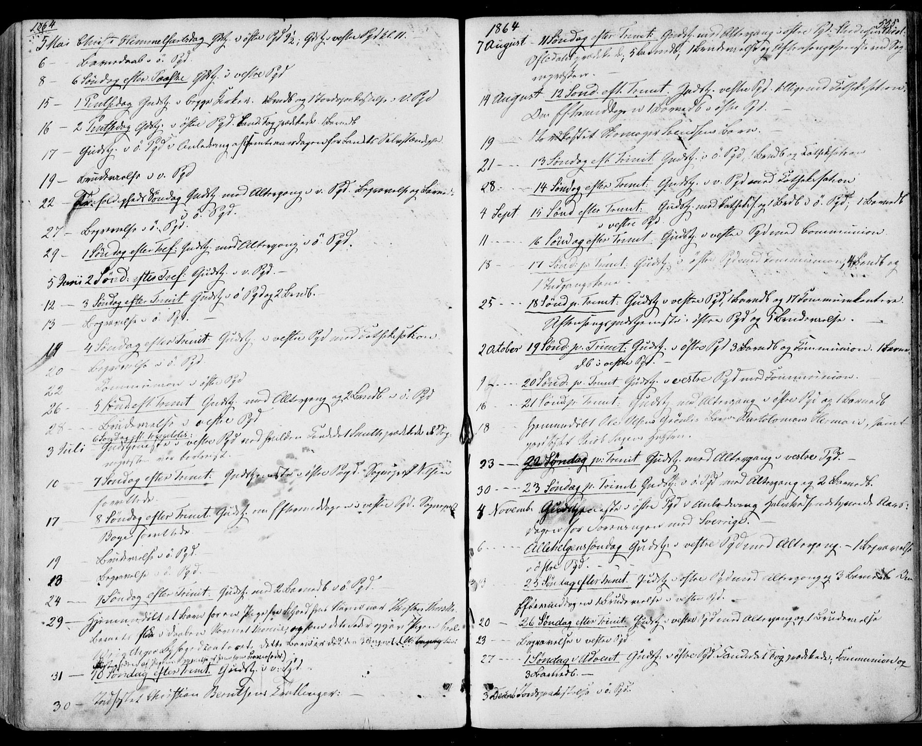 Porsgrunn kirkebøker , AV/SAKO-A-104/F/Fa/L0007: Ministerialbok nr. 7, 1858-1877, s. 555