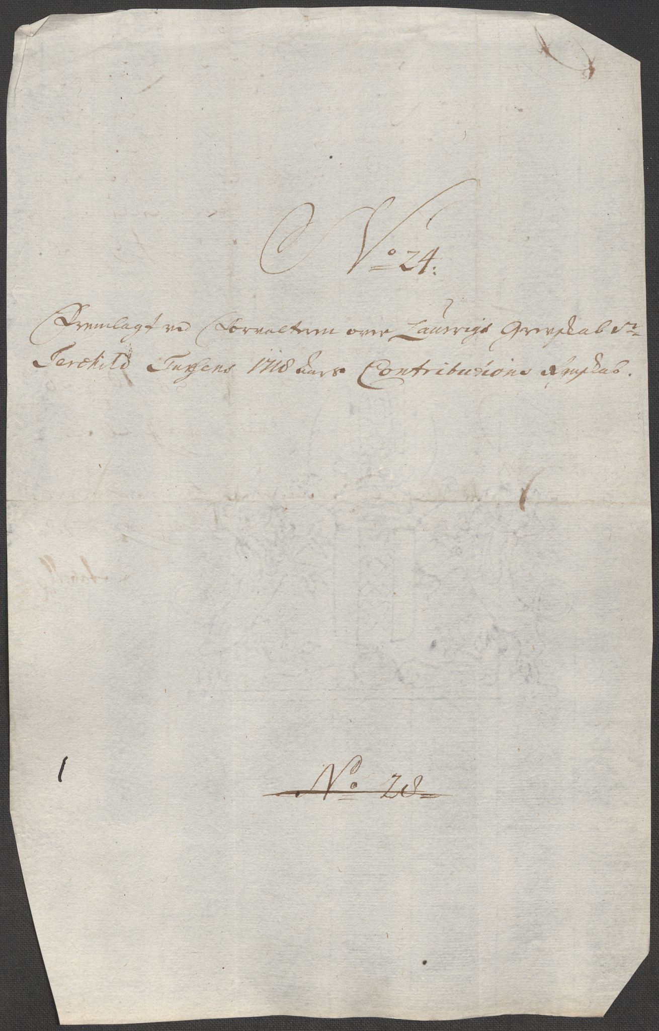 Rentekammeret inntil 1814, Reviderte regnskaper, Fogderegnskap, RA/EA-4092/R33/L1988: Fogderegnskap Larvik grevskap, 1718, s. 307