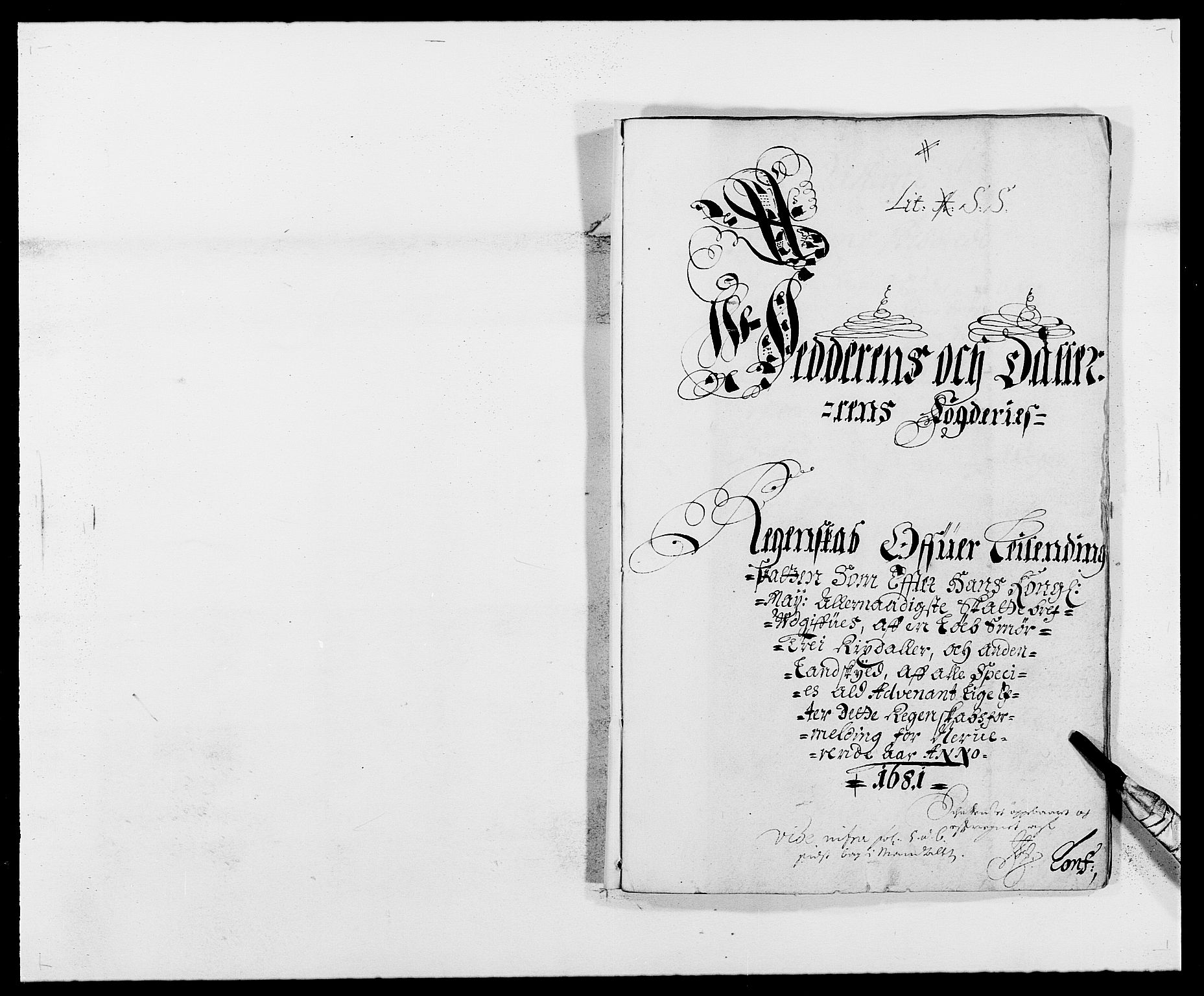 Rentekammeret inntil 1814, Reviderte regnskaper, Fogderegnskap, AV/RA-EA-4092/R46/L2722: Fogderegnskap Jæren og Dalane, 1681, s. 1