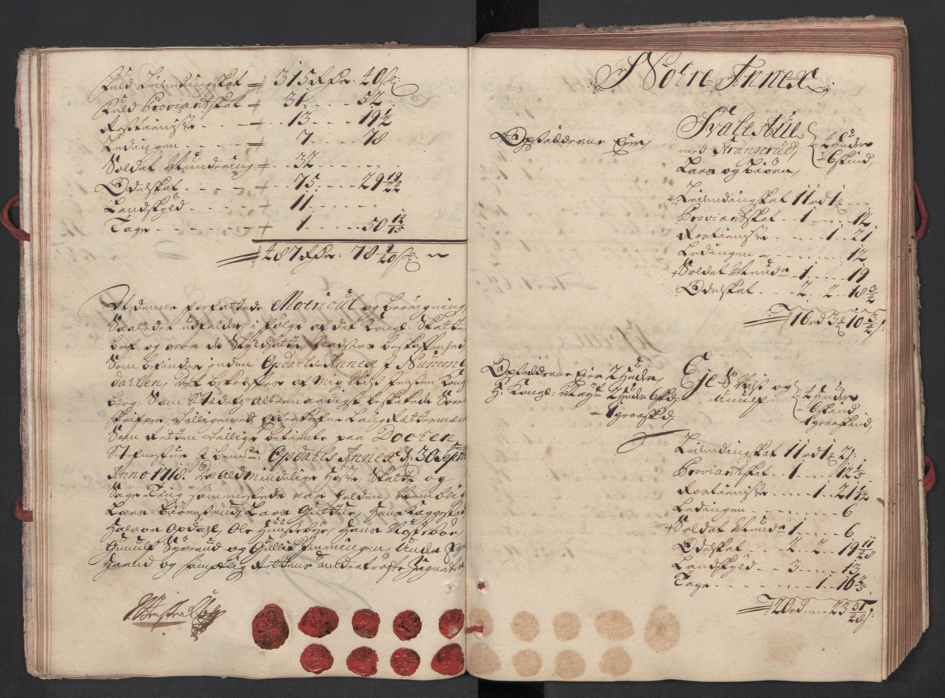 Rentekammeret inntil 1814, Reviderte regnskaper, Fogderegnskap, AV/RA-EA-4092/R24/L1594: Fogderegnskap Numedal og Sandsvær, 1718, s. 42