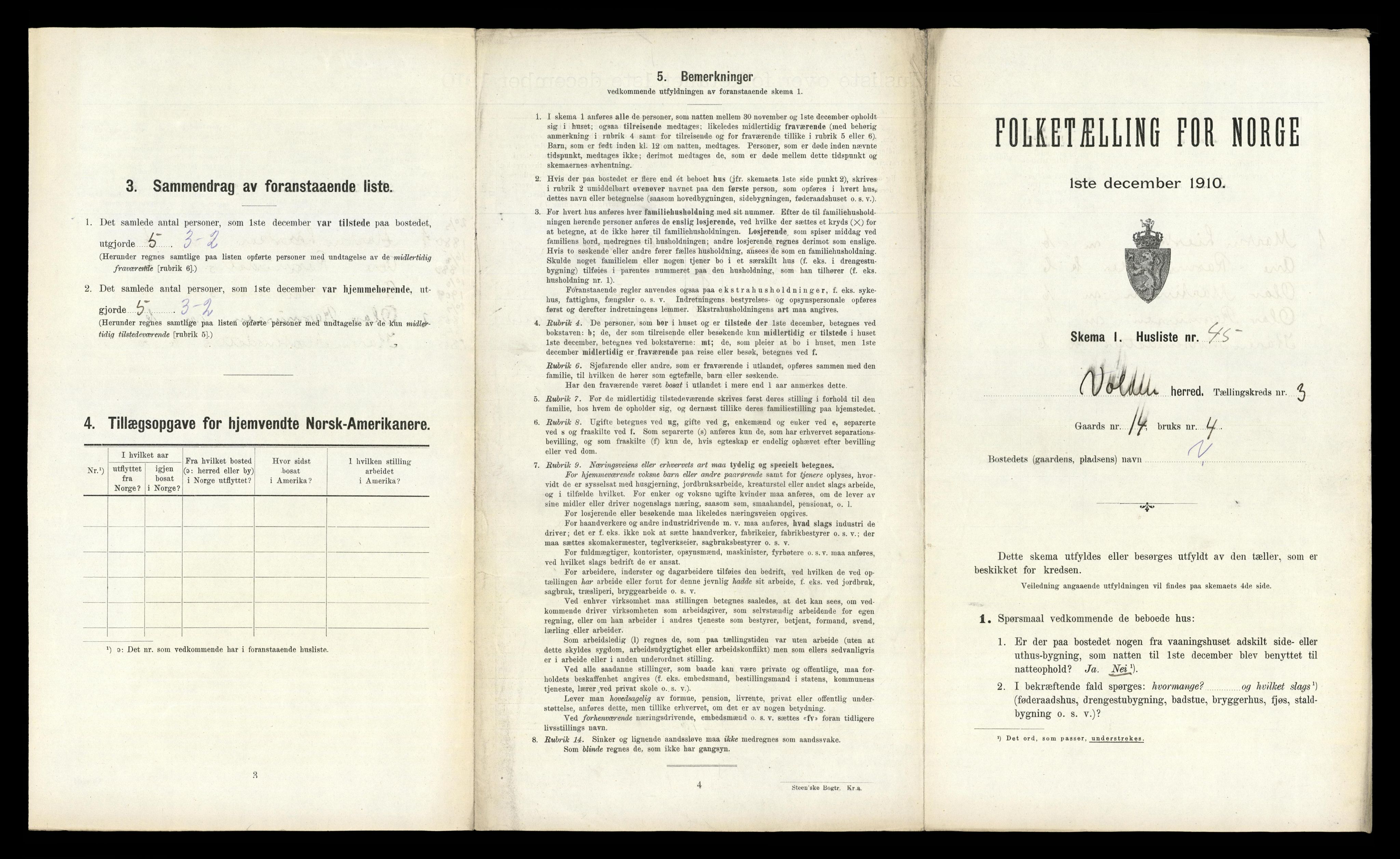 RA, Folketelling 1910 for 1519 Volda herred, 1910, s. 240