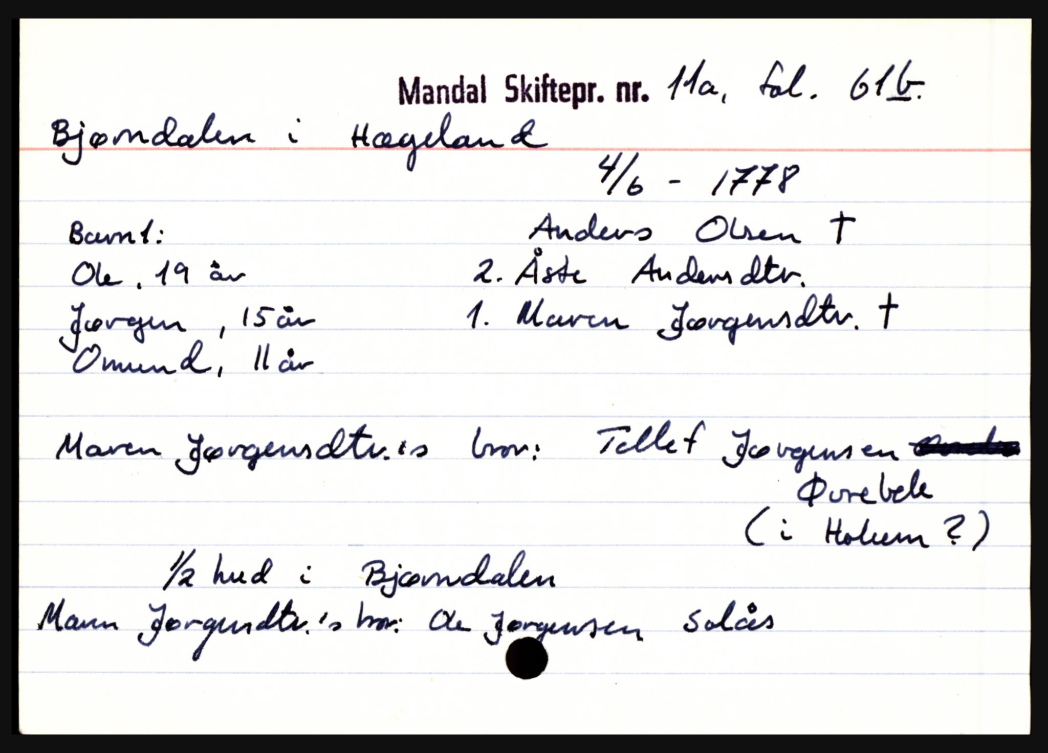 Mandal sorenskriveri, AV/SAK-1221-0005/001/H, s. 1697