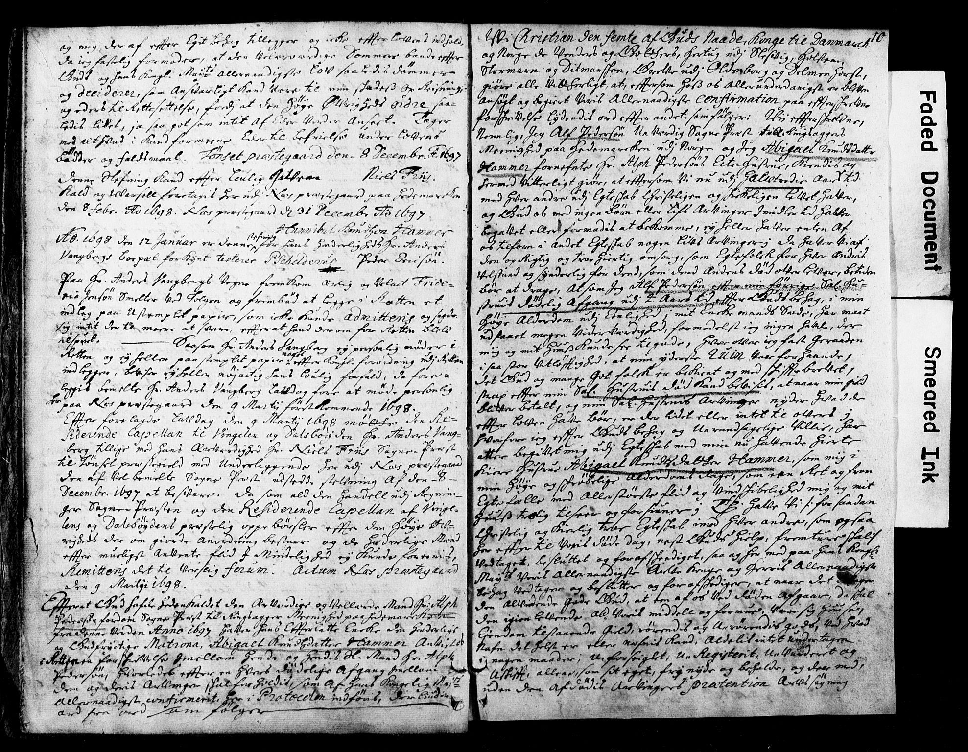 Østerdalens prosti, AV/SAH-PROST-028/G/Ga/L0001: Skifteprotokoll, geistlige skifter, 1696-1779, s. 9b-10a