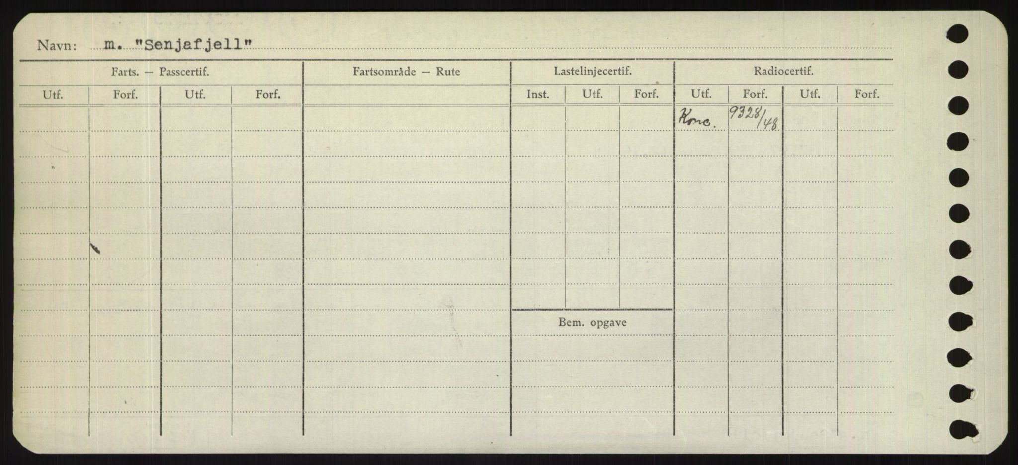 Sjøfartsdirektoratet med forløpere, Skipsmålingen, RA/S-1627/H/Hd/L0032: Fartøy, San-Seve, s. 496