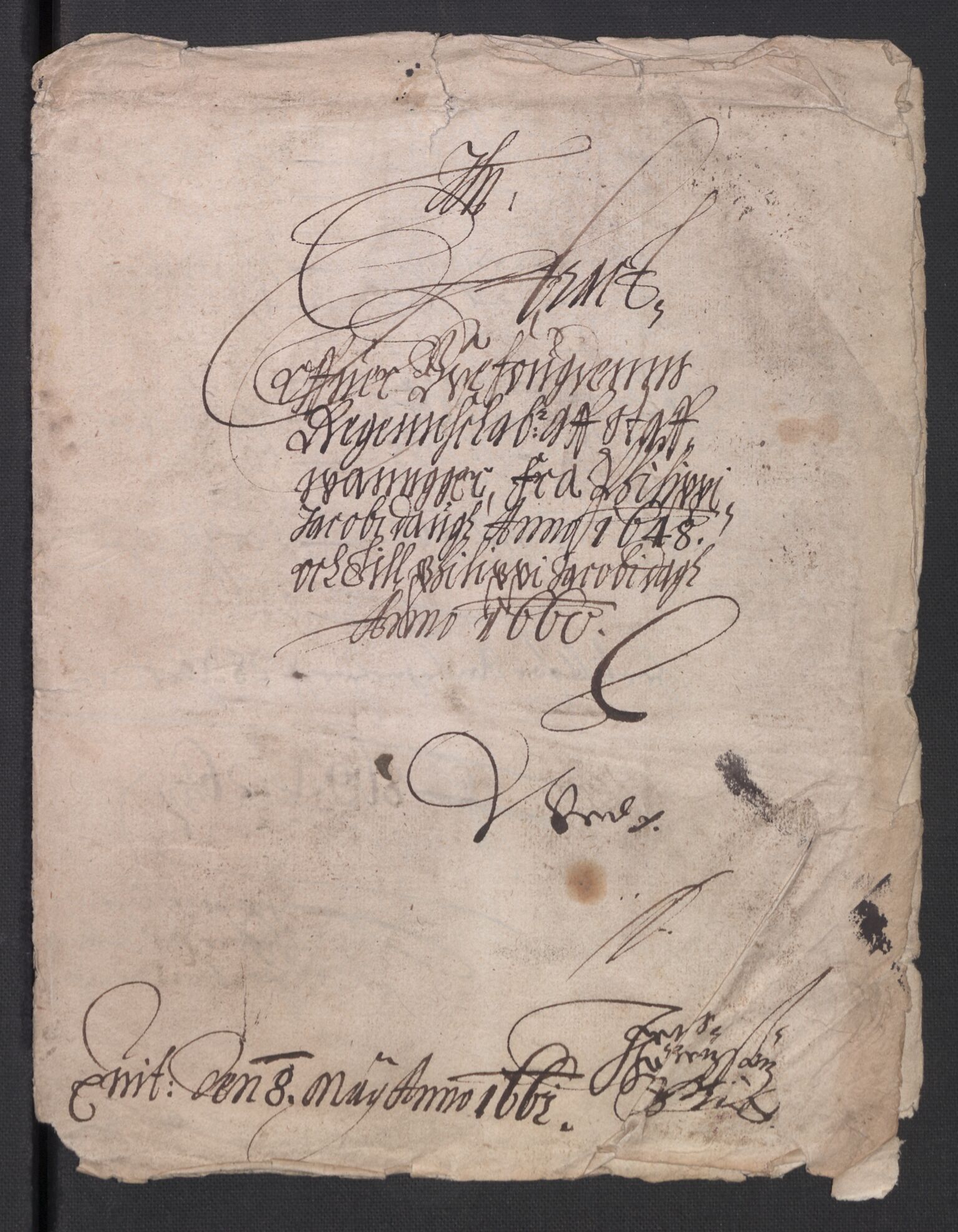 Rentekammeret inntil 1814, Reviderte regnskaper, Byregnskaper, AV/RA-EA-4066/R/Ro/L0299: [O2] By- og kontribusjonsregnskap, 1639-1661, s. 646