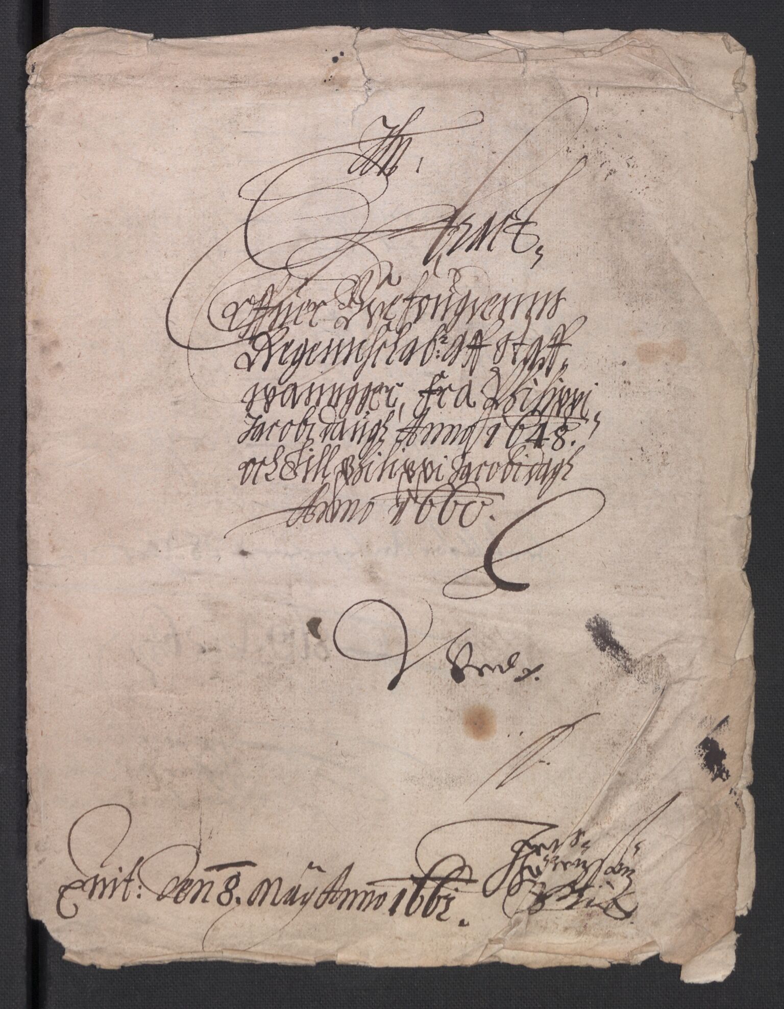 Rentekammeret inntil 1814, Reviderte regnskaper, Byregnskaper, RA/EA-4066/R/Ro/L0299: [O2] By- og kontribusjonsregnskap, 1639-1661, s. 646