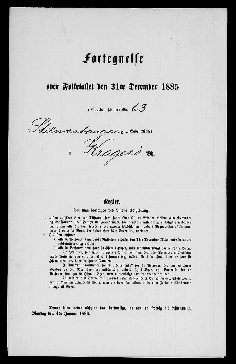 SAKO, Folketelling 1885 for 0801 Kragerø kjøpstad, 1885, s. 131