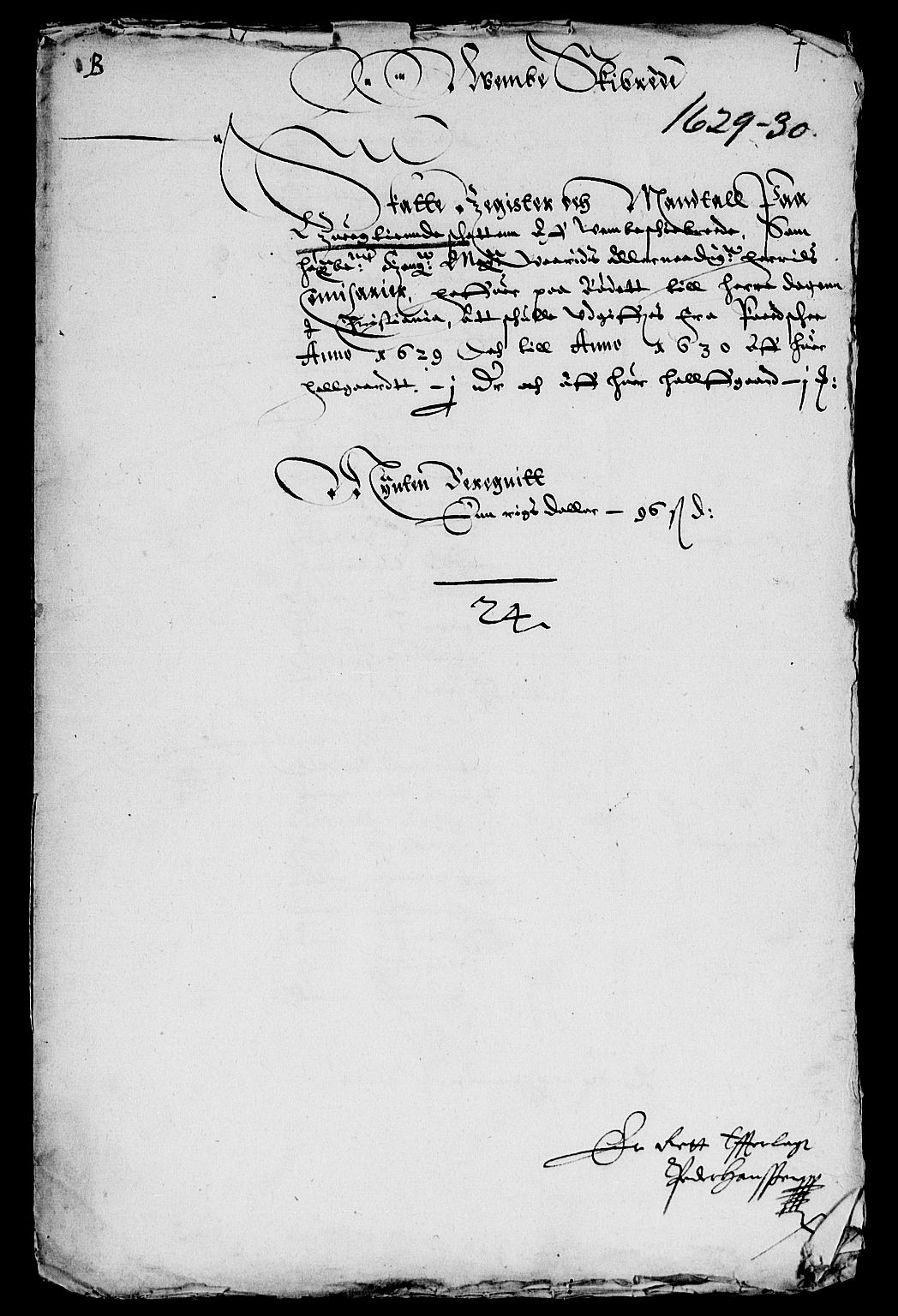 Rentekammeret inntil 1814, Reviderte regnskaper, Lensregnskaper, AV/RA-EA-5023/R/Rb/Rba/L0099: Akershus len, 1629-1631