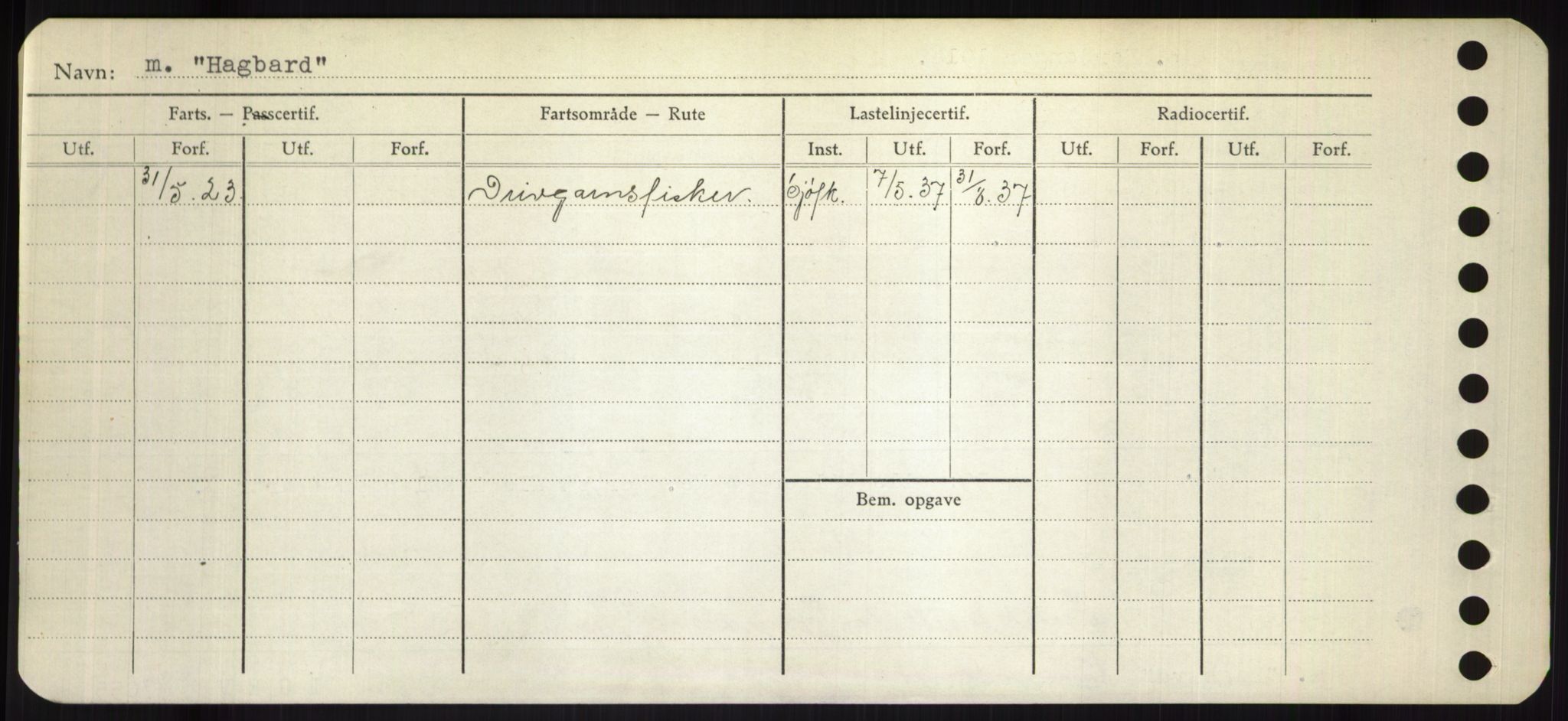 Sjøfartsdirektoratet med forløpere, Skipsmålingen, RA/S-1627/H/Hd/L0014: Fartøy, H-Havl, s. 76