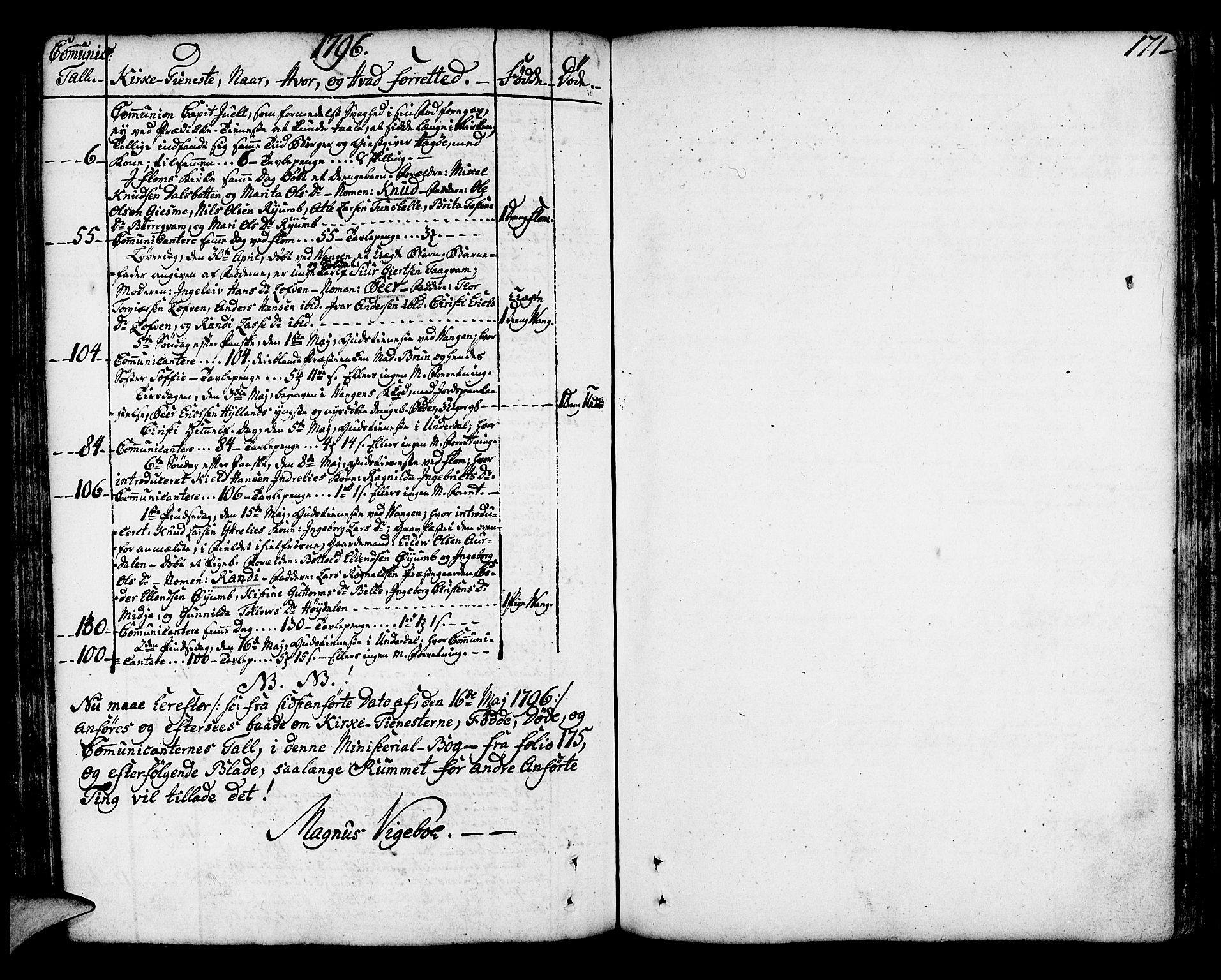Aurland sokneprestembete, SAB/A-99937/H/Ha/Haa/L0004: Ministerialbok nr. A 4, 1756-1801, s. 171