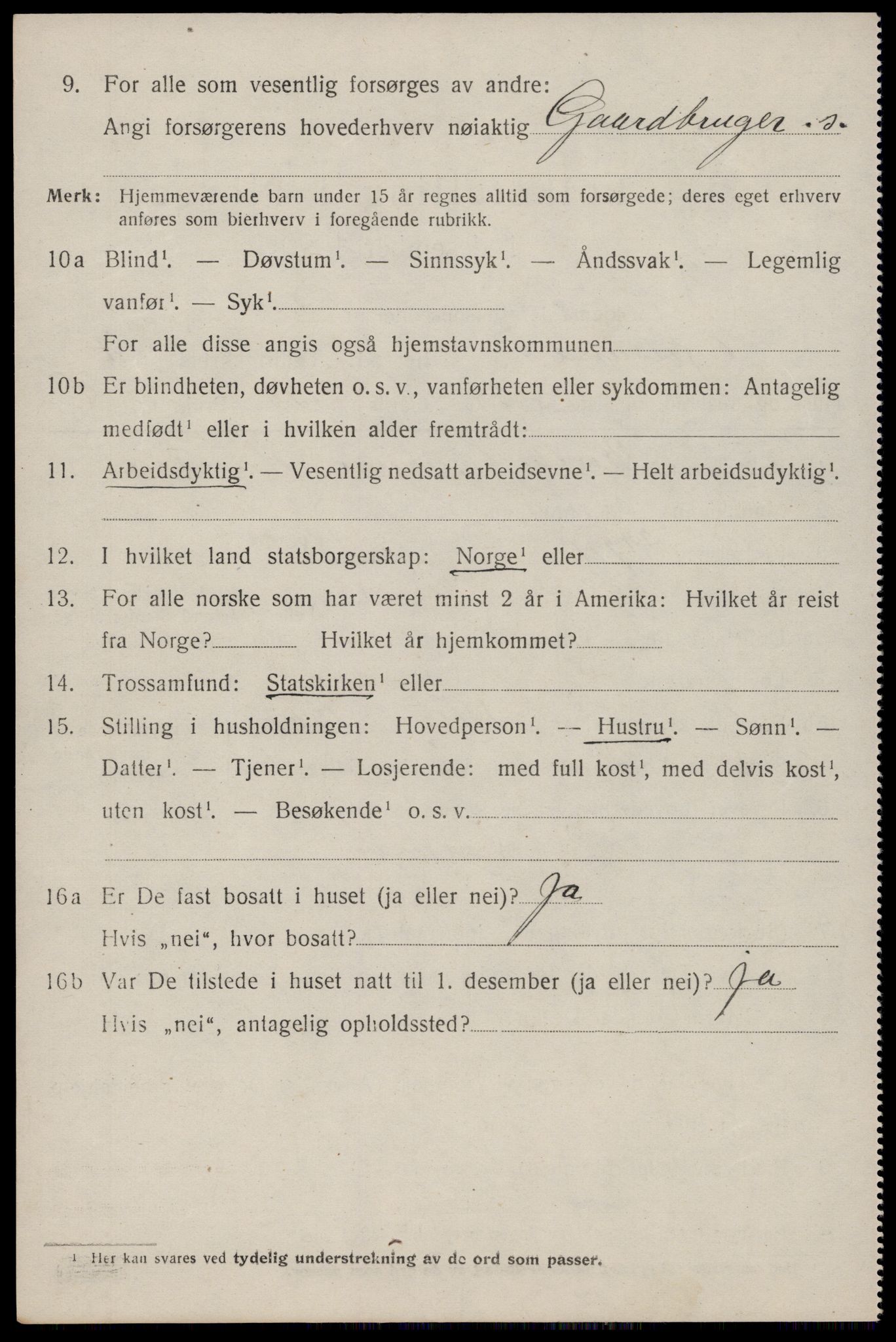 SAST, Folketelling 1920 for 1116 Eigersund herred, 1920, s. 4996
