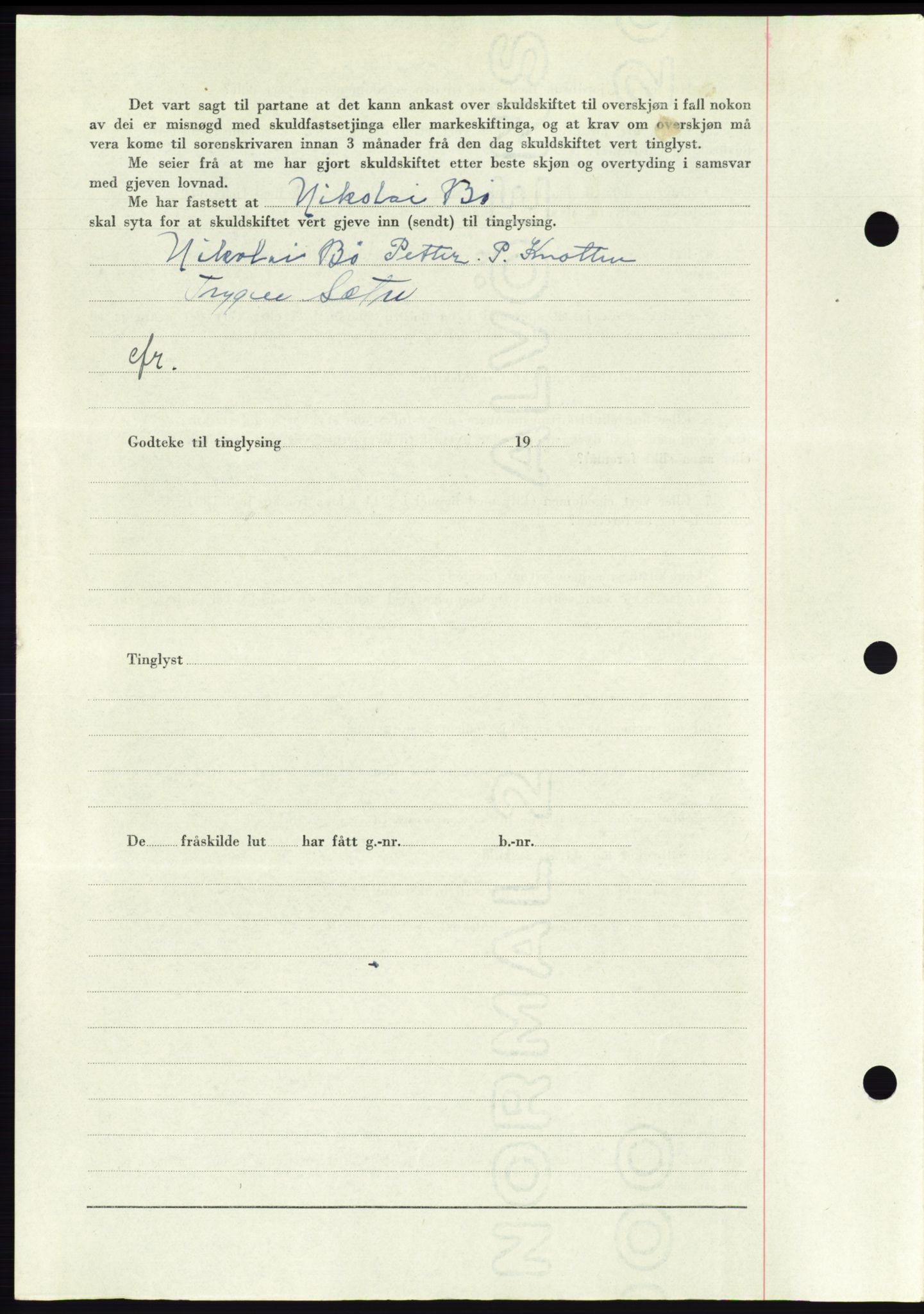 Søre Sunnmøre sorenskriveri, AV/SAT-A-4122/1/2/2C/L0083: Pantebok nr. 9A, 1948-1949, Dagboknr: 1321/1948