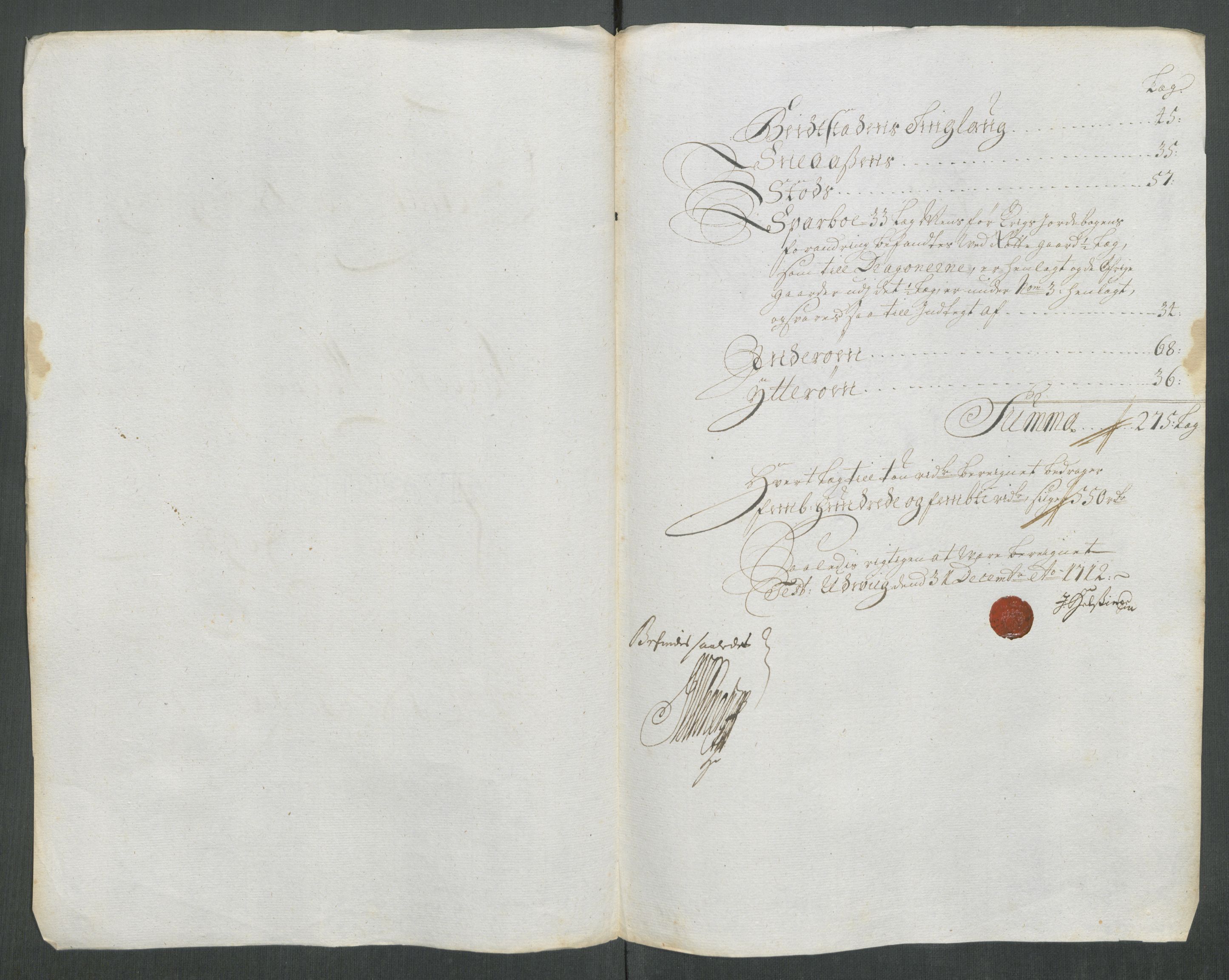 Rentekammeret inntil 1814, Reviderte regnskaper, Fogderegnskap, RA/EA-4092/R63/L4320: Fogderegnskap Inderøy, 1712, s. 142