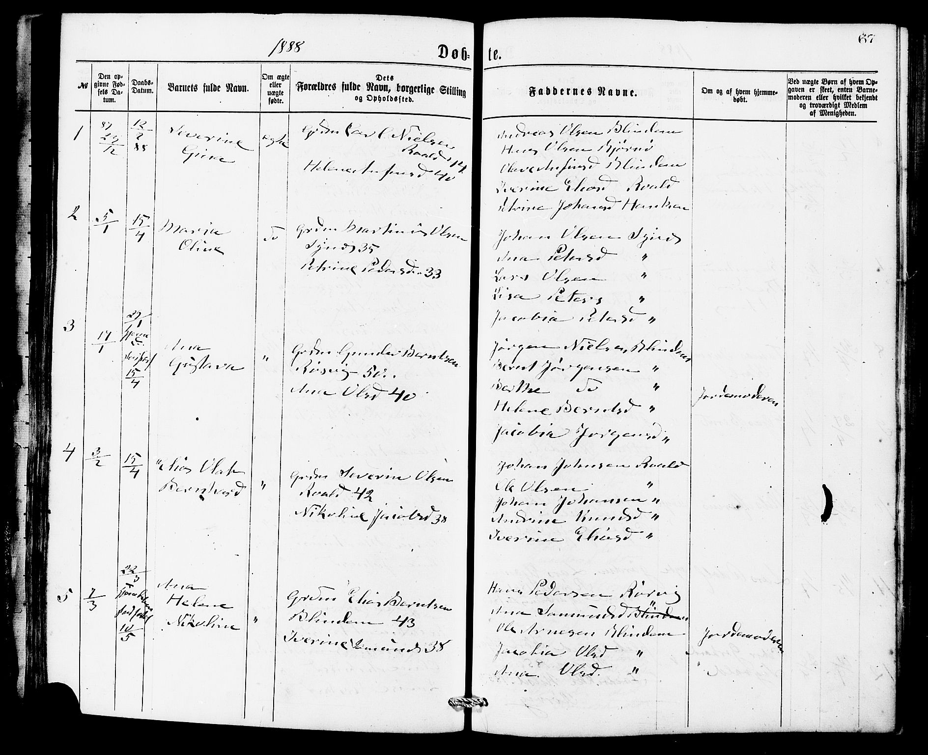 Ministerialprotokoller, klokkerbøker og fødselsregistre - Møre og Romsdal, AV/SAT-A-1454/537/L0519: Ministerialbok nr. 537A03, 1876-1889, s. 67