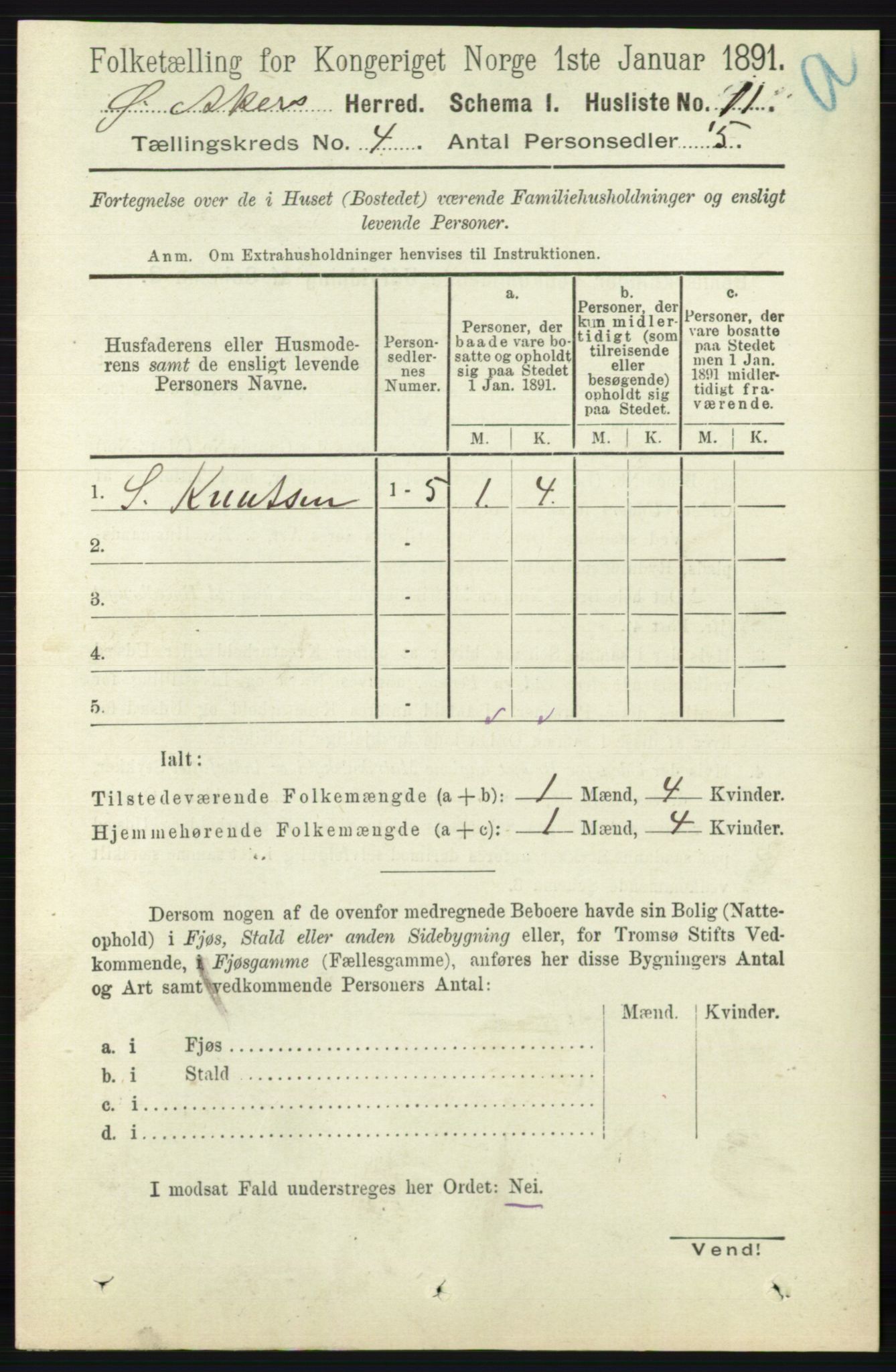 RA, Folketelling 1891 for 0218 Aker herred, 1891, s. 3869