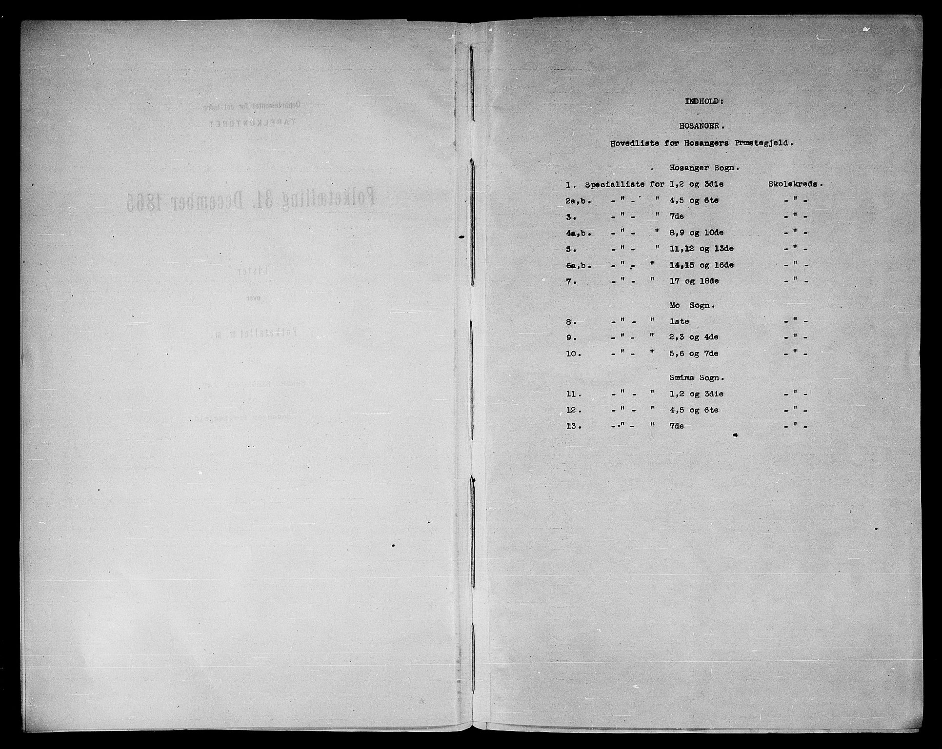 RA, Folketelling 1865 for 1253P Hosanger prestegjeld, 1865, s. 4