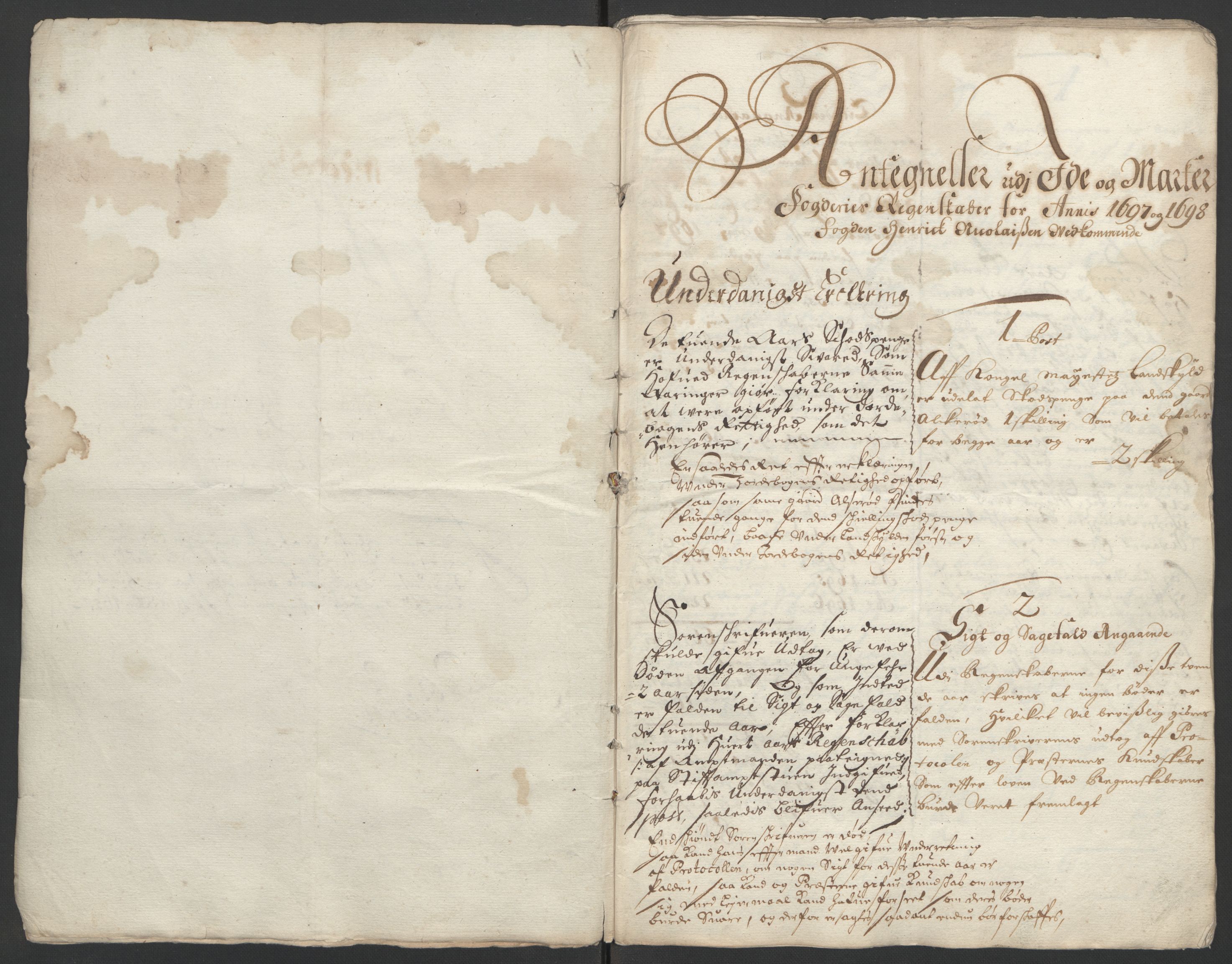 Rentekammeret inntil 1814, Reviderte regnskaper, Fogderegnskap, RA/EA-4092/R01/L0014: Fogderegnskap Idd og Marker, 1699, s. 156