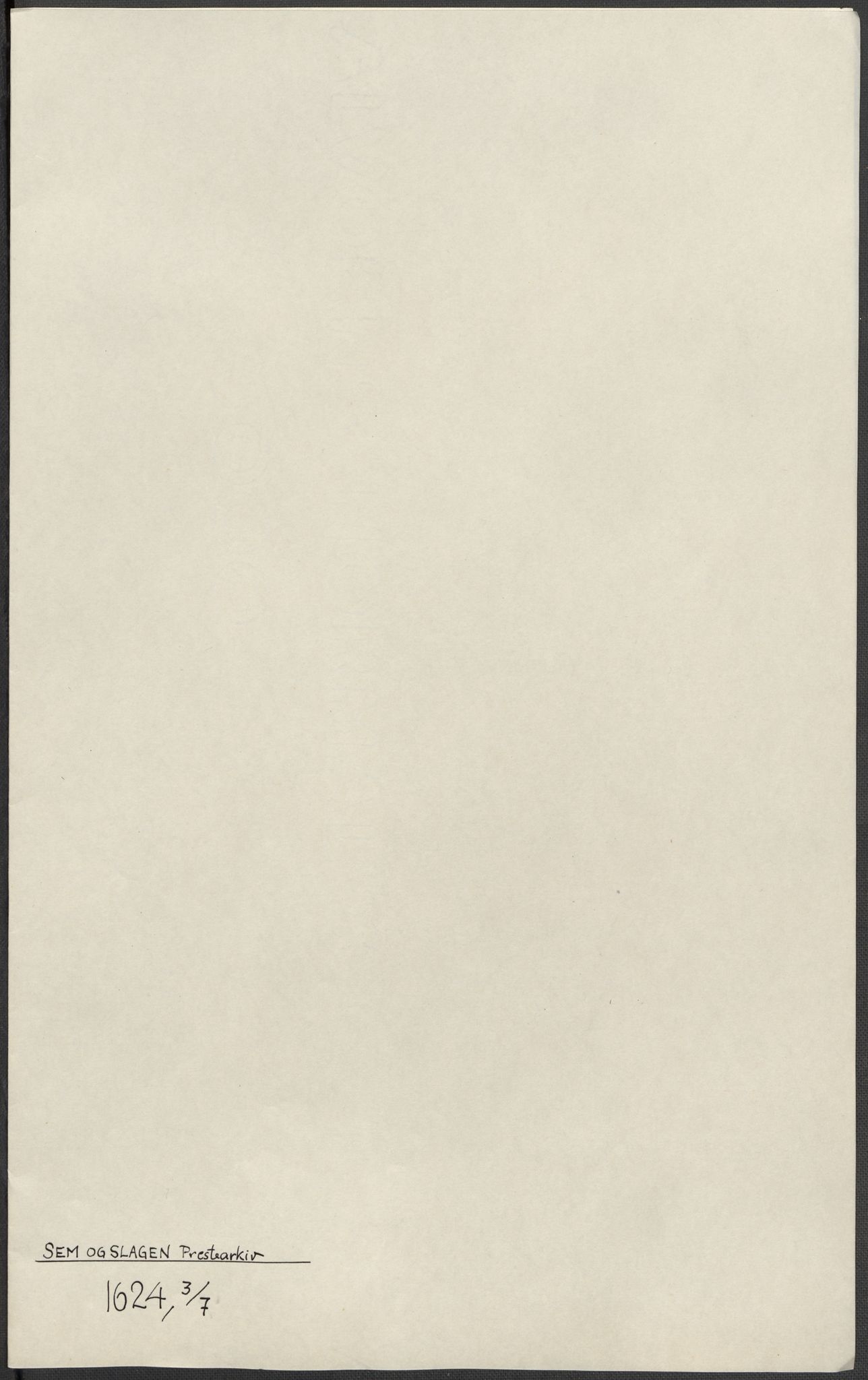 Riksarkivets diplomsamling, AV/RA-EA-5965/F15/L0024: Prestearkiv - Vestfold, 1619-1681, s. 18
