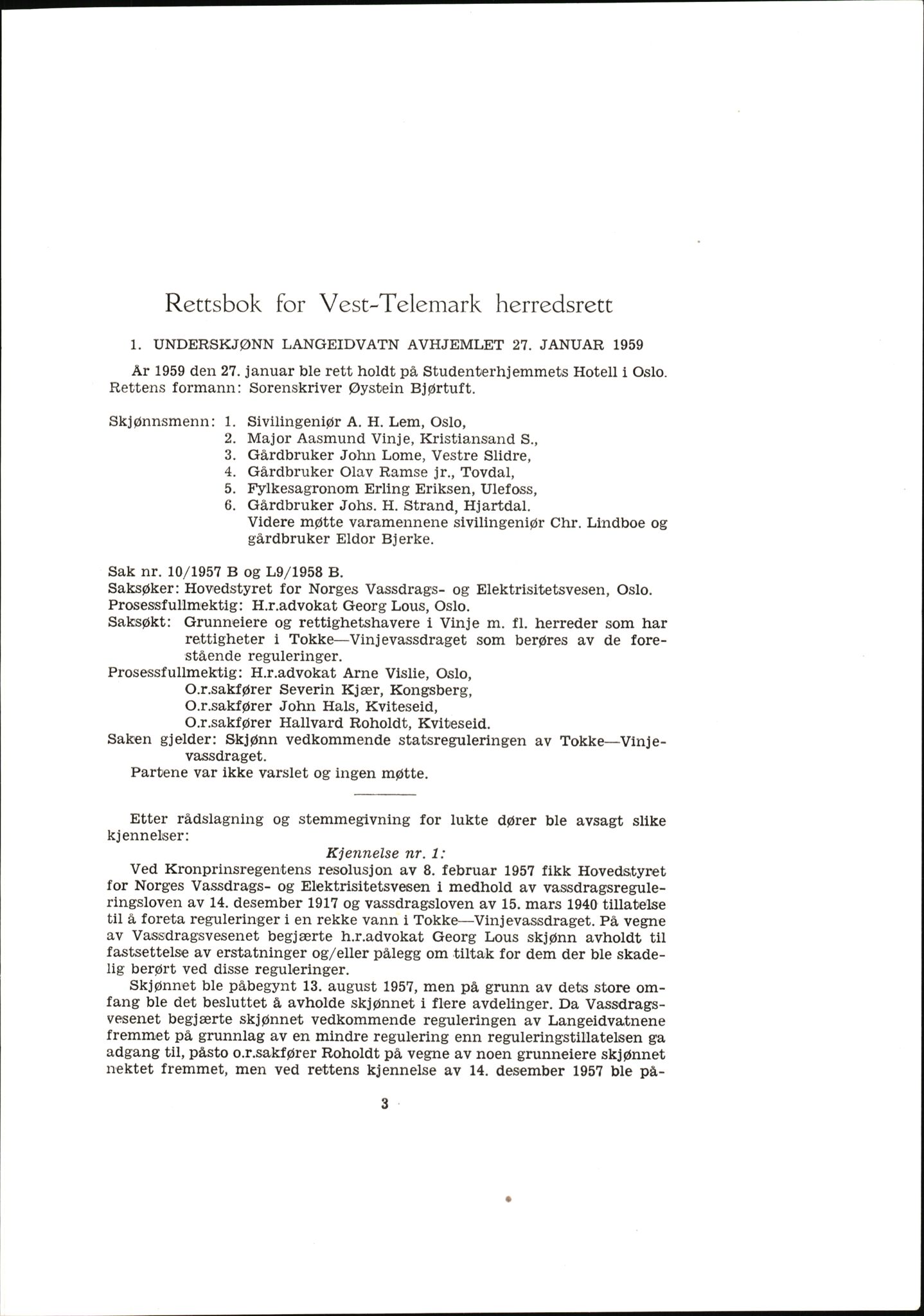 Vest-Telemark sorenskriveri, AV/SAKO-A-134/F/Fo/Fob/L0001: Skjønn/rettsbøker for kraftutbygging/veg, 1948-1963, s. 529