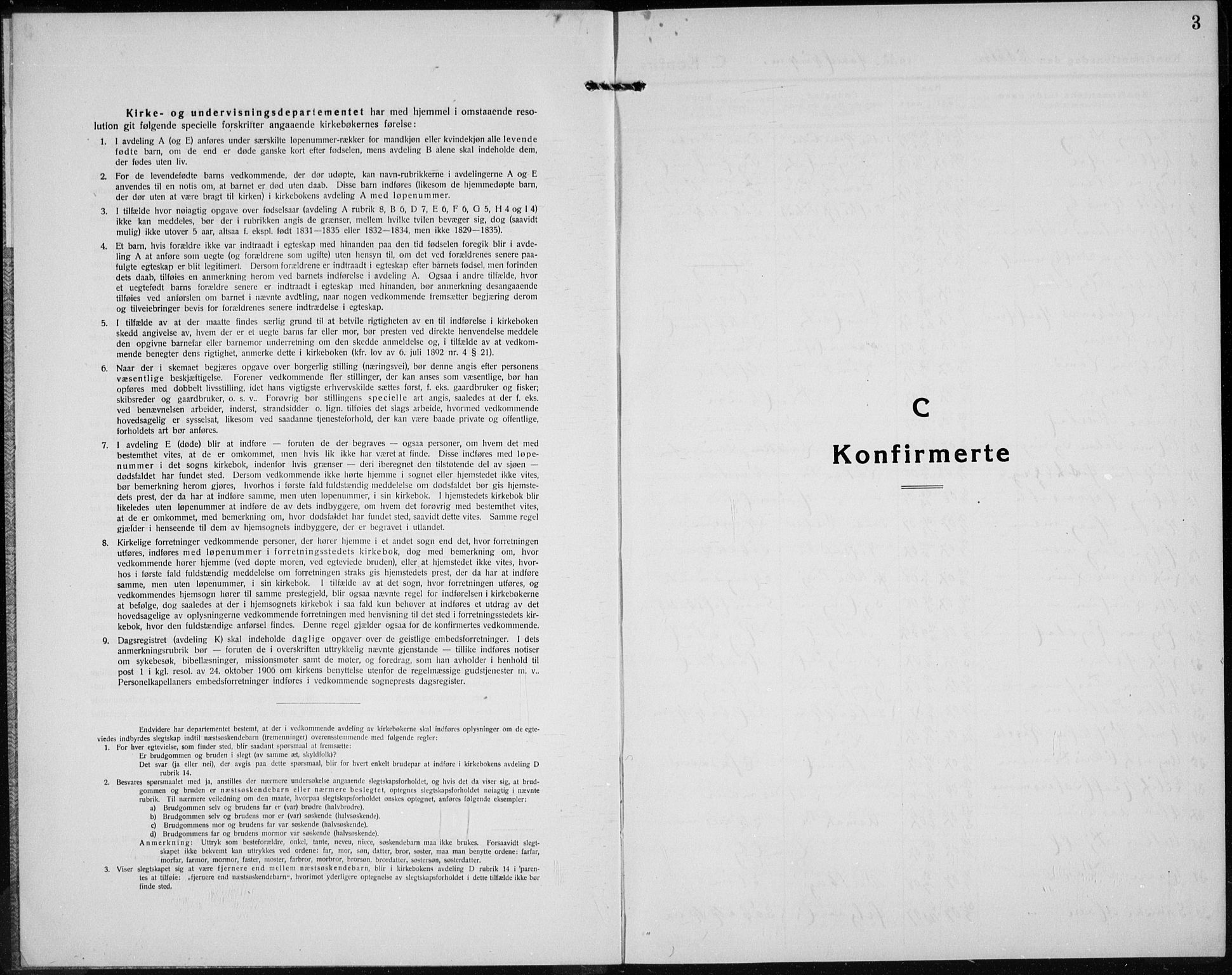 Elverum prestekontor, SAH/PREST-044/H/Ha/Hab/L0032: Klokkerbok nr. 32, 1922-1936, s. 3