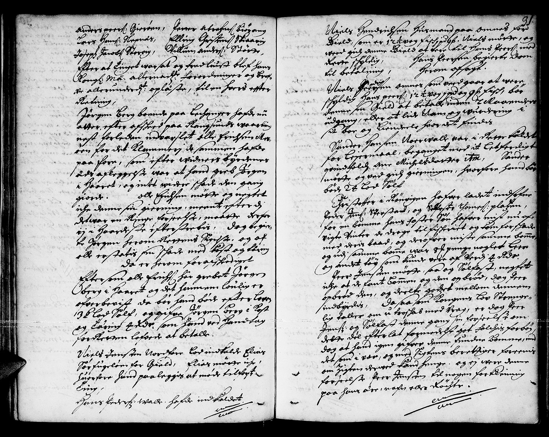 Helgeland sorenskriveri, SAT/A-0004/1/1A/L0001: Tingbok 1, 1690-1693, s. 30b-31a