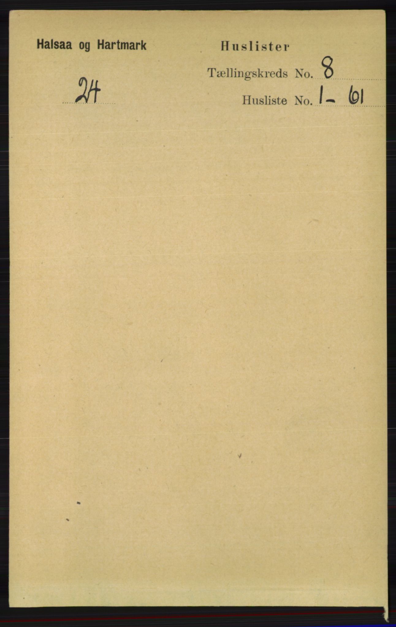RA, Folketelling 1891 for 1019 Halse og Harkmark herred, 1891, s. 3190